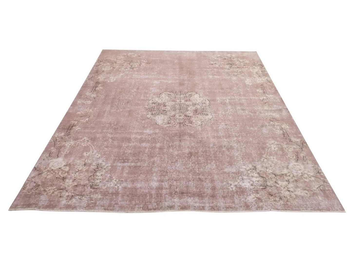Pink Oushak rug, 6x9 Turkish rug, Carpet rug, Vintage rug, Area rug, Handmade rug, Antique rug, Turkish carpet, Neutral rug,10318