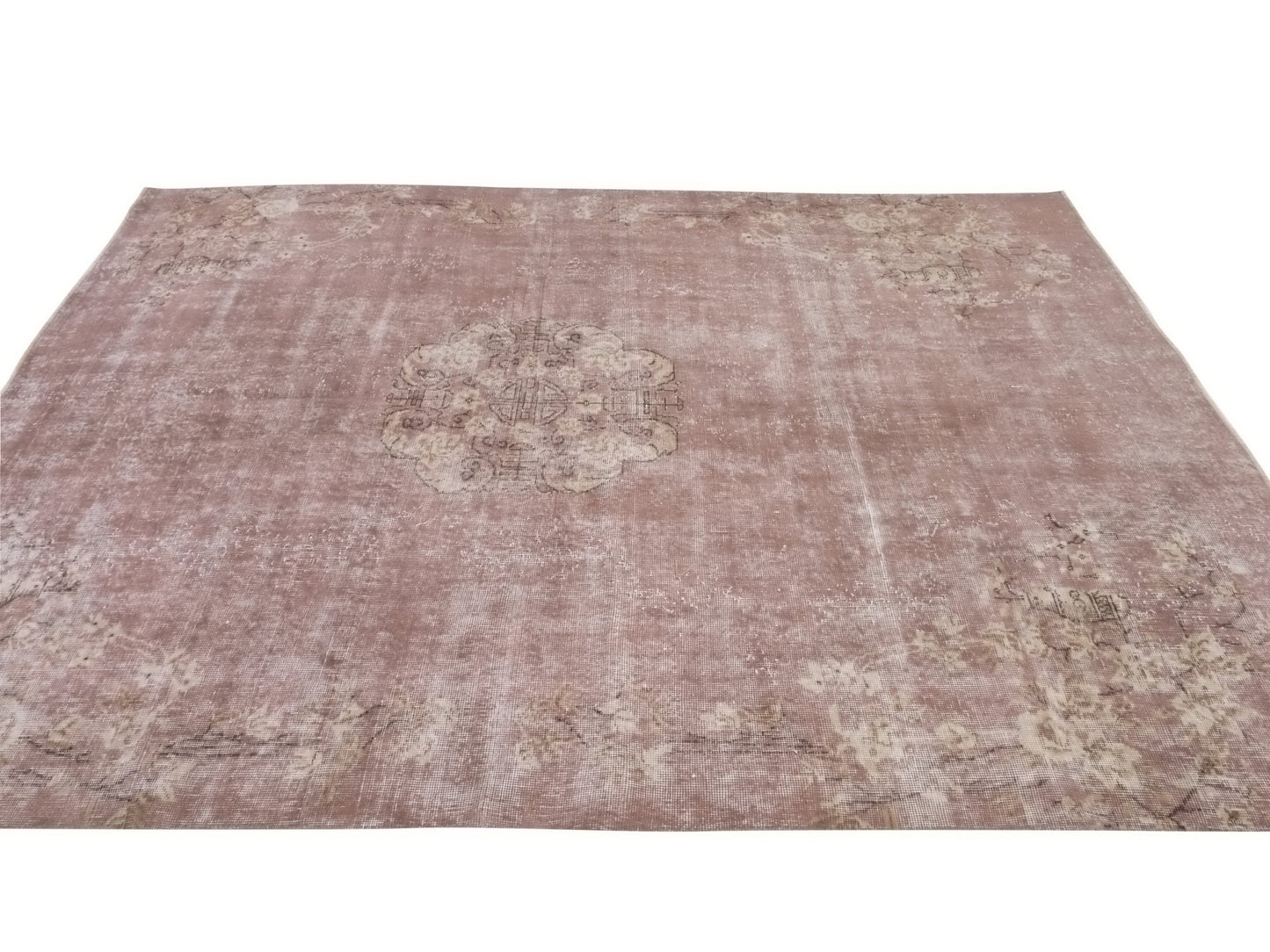 Pink Oushak rug, 6x9 Turkish rug, Carpet rug, Vintage rug, Area rug, Handmade rug, Antique rug, Turkish carpet, Neutral rug,10318