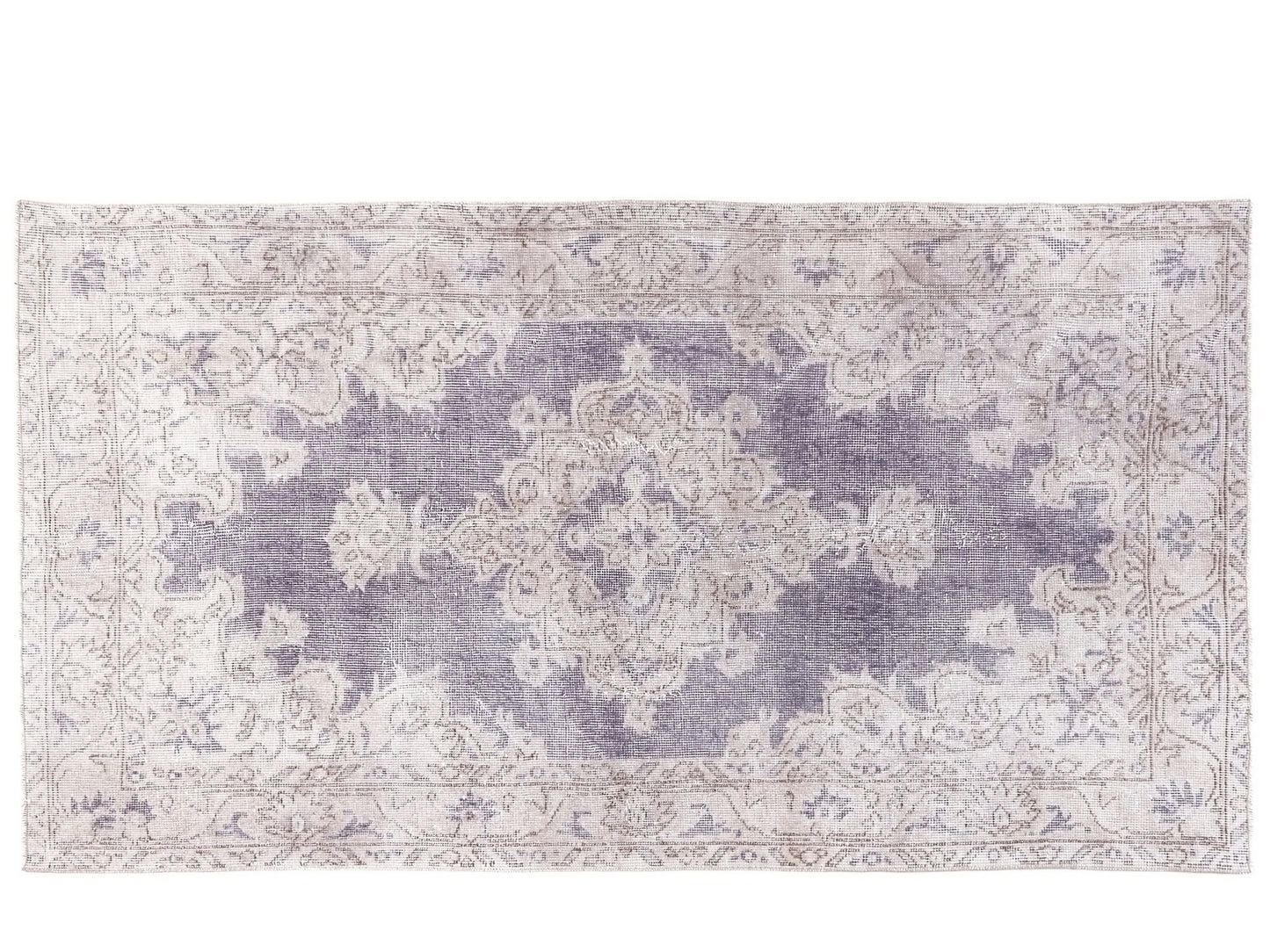 Scandinavian Oushak Rug, Turkish Rug 4x7, Handmade Vintage Rug, Bedroom Carpet rug, One of a kind Office Rug, Navy Blue, White, Rug, 10316