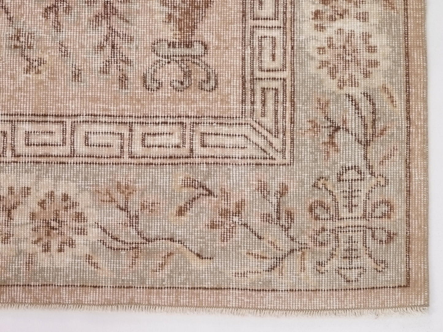 Soft Pink Oushak rug, 6x9 Turkish rug, Carpet rug, Vintage rug, Area rug, Handmade rug, Antique rug, Turkish carpet, Neutral rug,10318