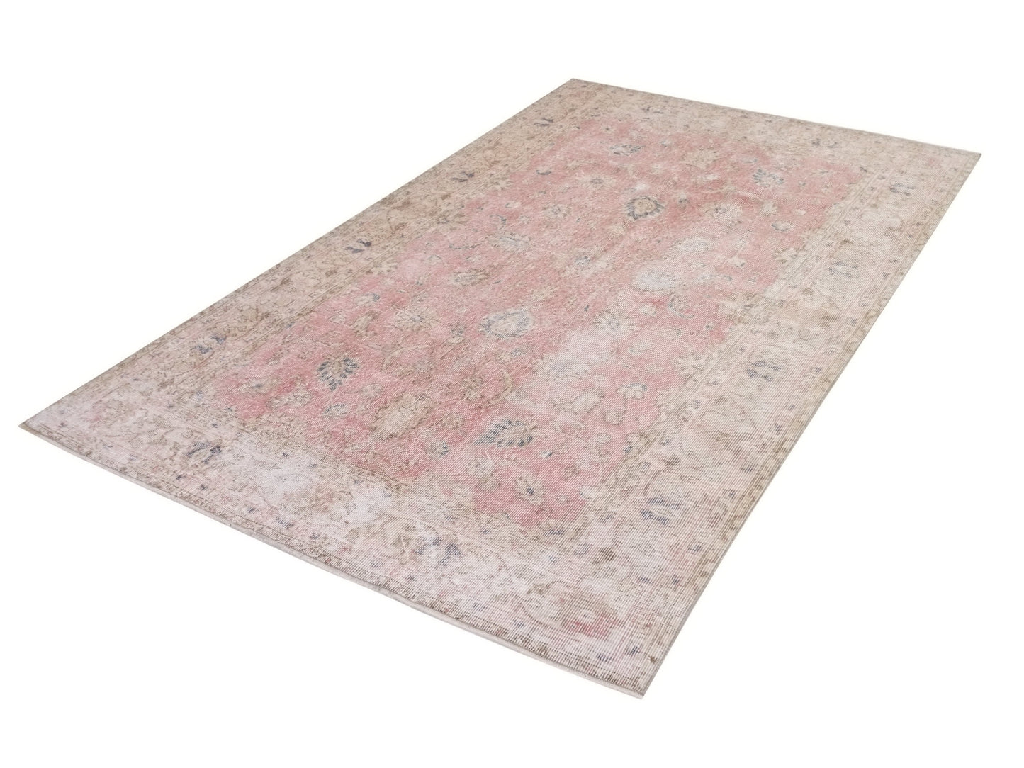 Neutral rug, 5x8 Pink Oushak rug,Muted Rug, Vintage rug, Turkish Oushak rug 5x8,Area Carpet rug, Turkey rug, Faded rug, Turkish carpet,10245