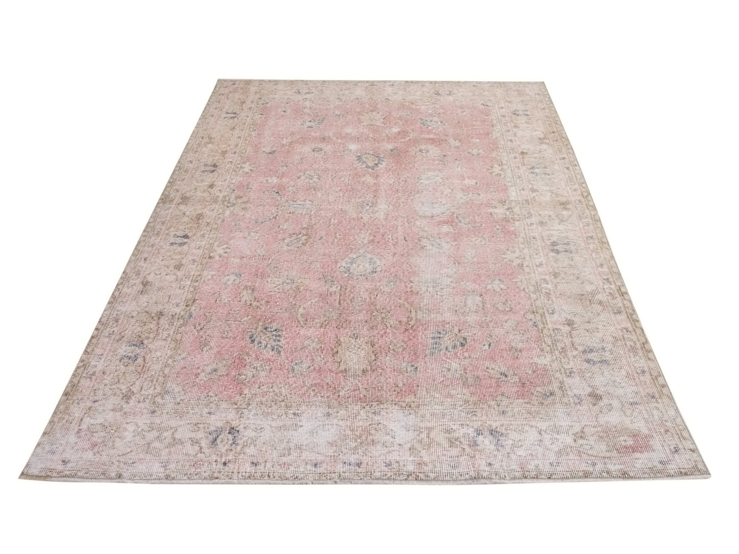 Neutral rug, 5x8 Pink Oushak rug,Muted Rug, Vintage rug, Turkish Oushak rug 5x8,Area Carpet rug, Turkey rug, Faded rug, Turkish carpet,10245