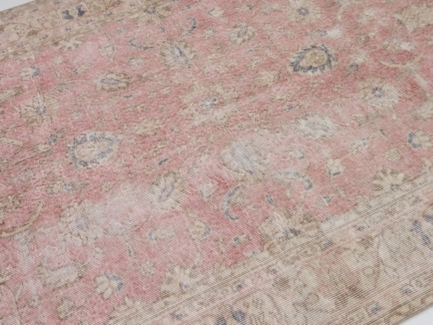Neutral rug, 5x8 Pink Oushak rug,Muted Rug, Vintage rug, Turkish Oushak rug 5x8,Area Carpet rug, Turkey rug, Faded rug, Turkish carpet,10245