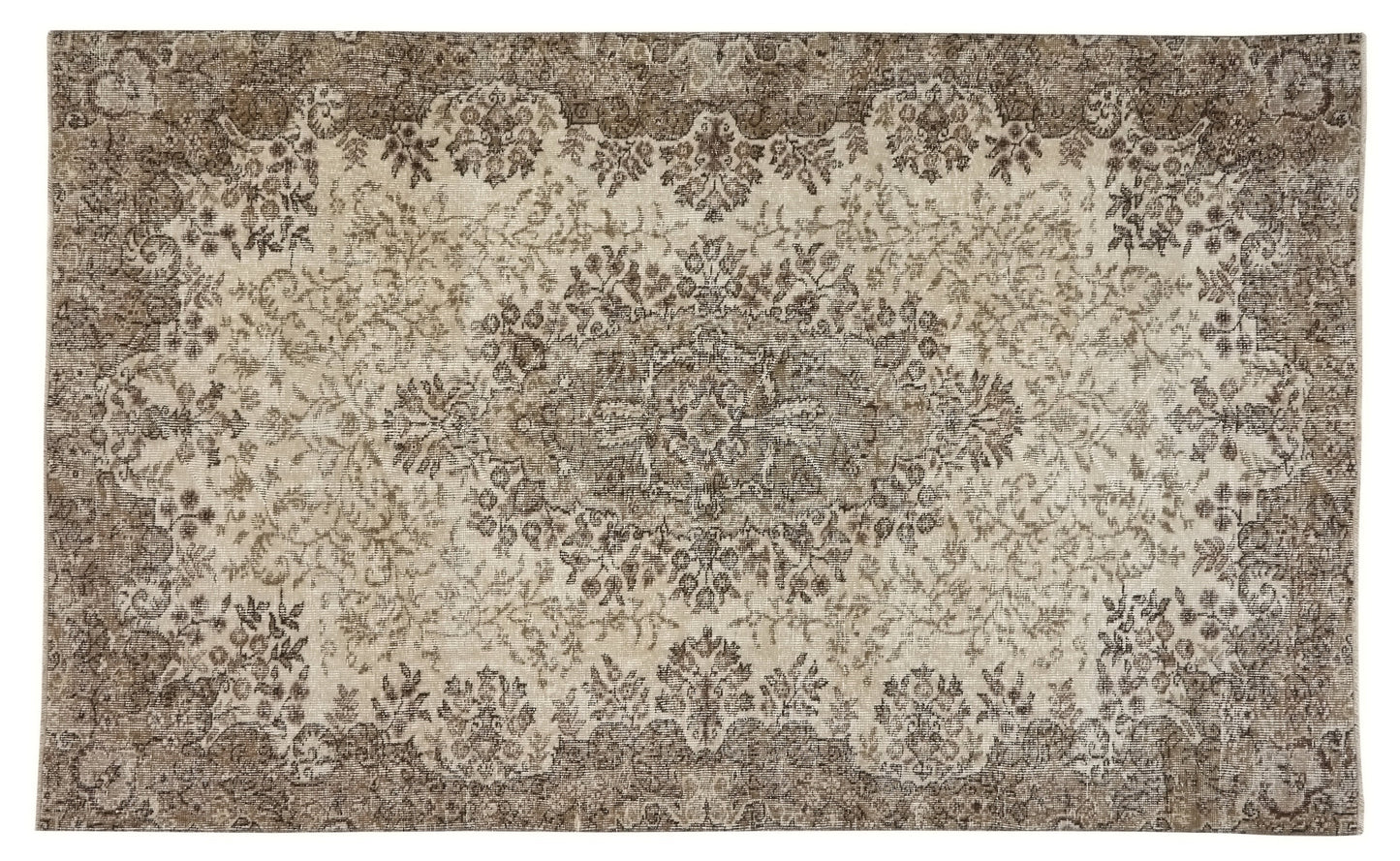 Carpet rug ,Turkish Wool rug, Vintage Neutral rug,Bedroom rug, 5x8 Rug, Area Oushak rug ,Faded rug, Vintage Turkish Oushak rug ,10240