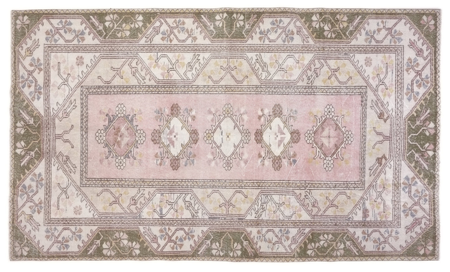 Neutral rug, 6x10 Oushak rug, Handmade Vintage rug, Turkish Oushak rug 6x10, Vintage Carpet rug, Turkey rug, Faded rug, Turkish carpet,10305