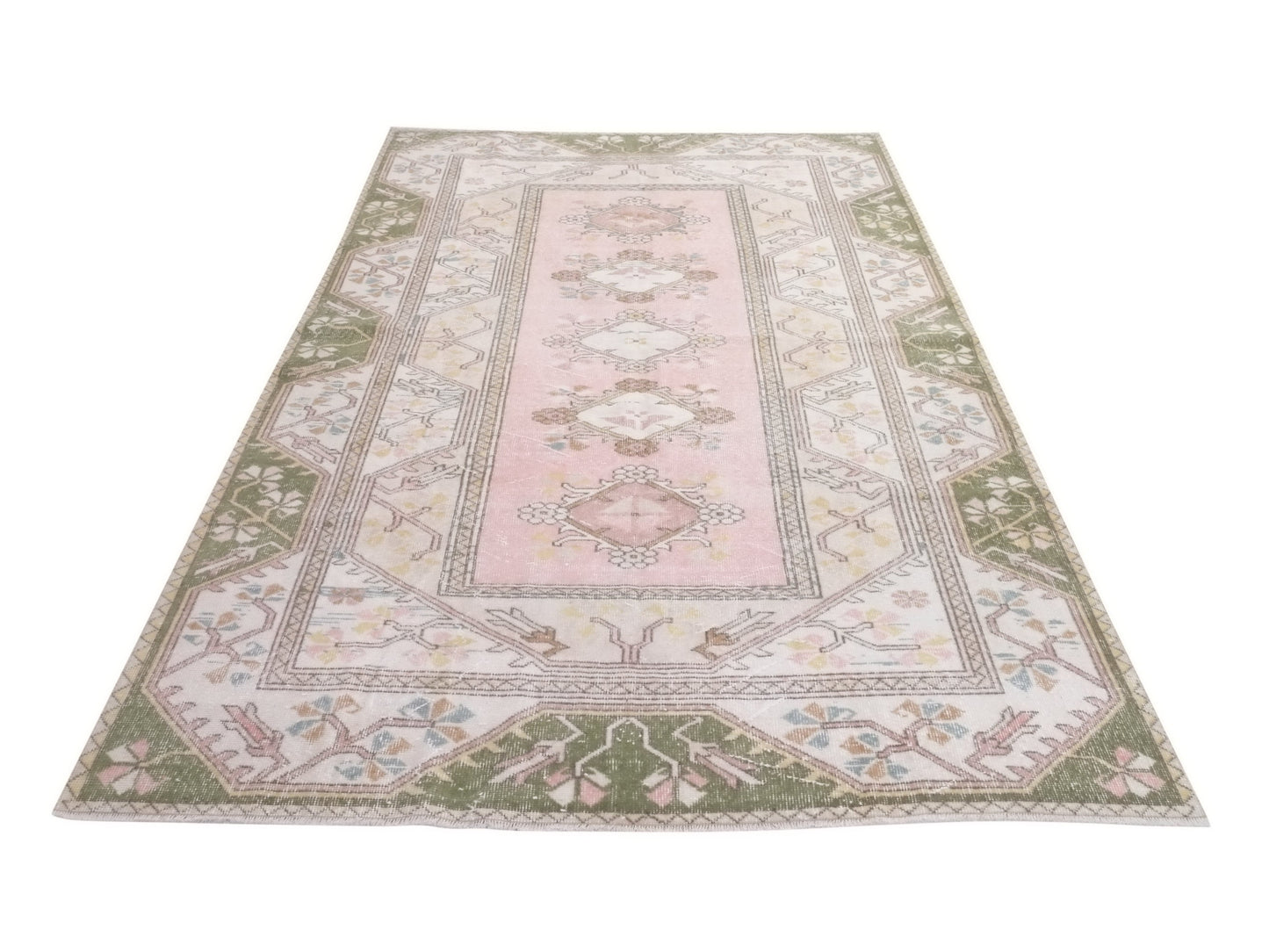 Neutral rug, 6x10 Oushak rug, Handmade Vintage rug, Turkish Oushak rug 6x10, Vintage Carpet rug, Turkey rug, Faded rug, Turkish carpet,10305