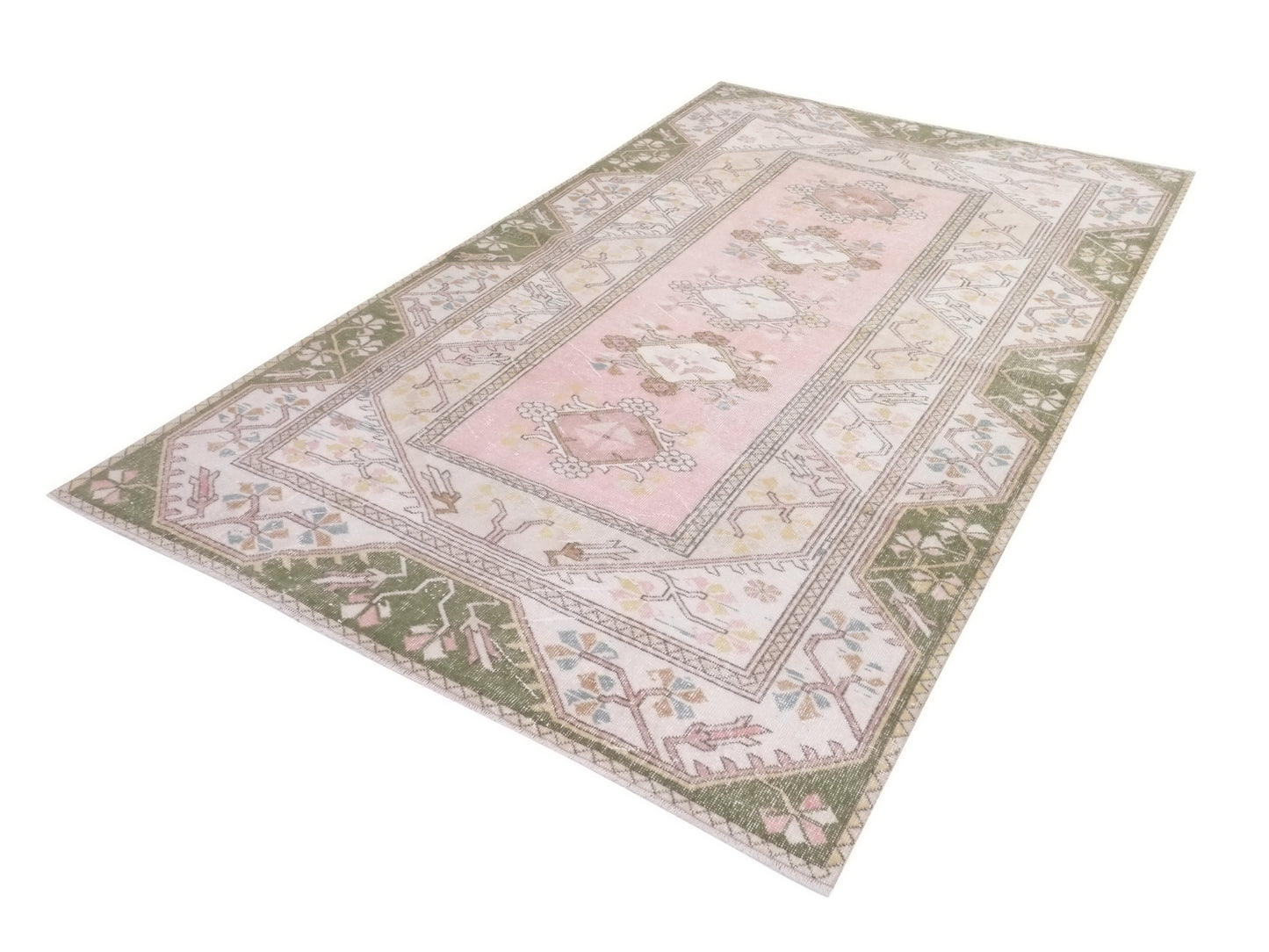 Neutral rug, 6x10 Oushak rug, Handmade Vintage rug, Turkish Oushak rug 6x10, Vintage Carpet rug, Turkey rug, Faded rug, Turkish carpet,10305