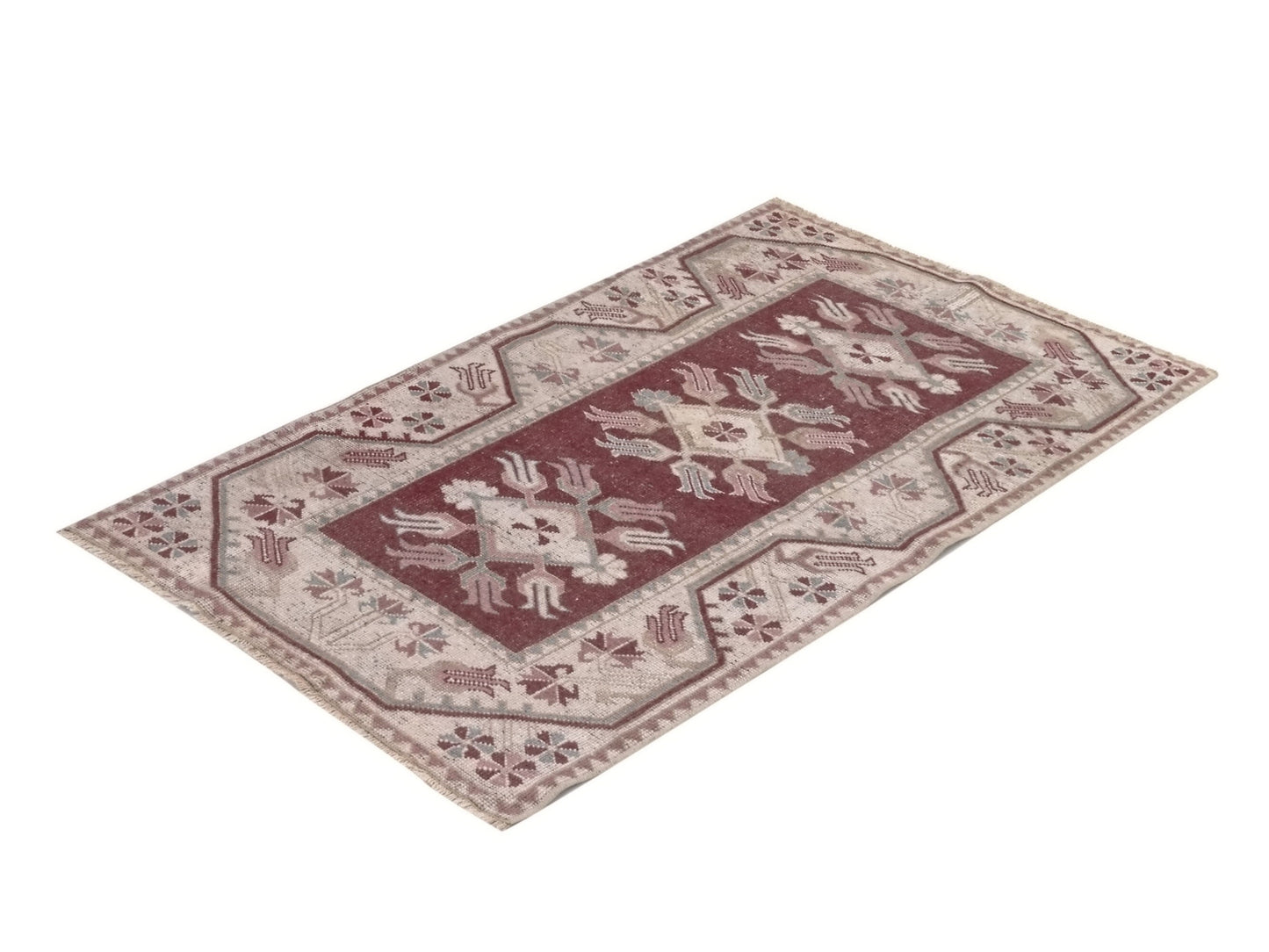Small Turkish Rug, 3x5 Rug, Vintage Rug, Oushak Rug, Carpet rug, Boho rug, Neutral rug, Bedroom rug, Nursery rug, Small Carpet rug, 10076