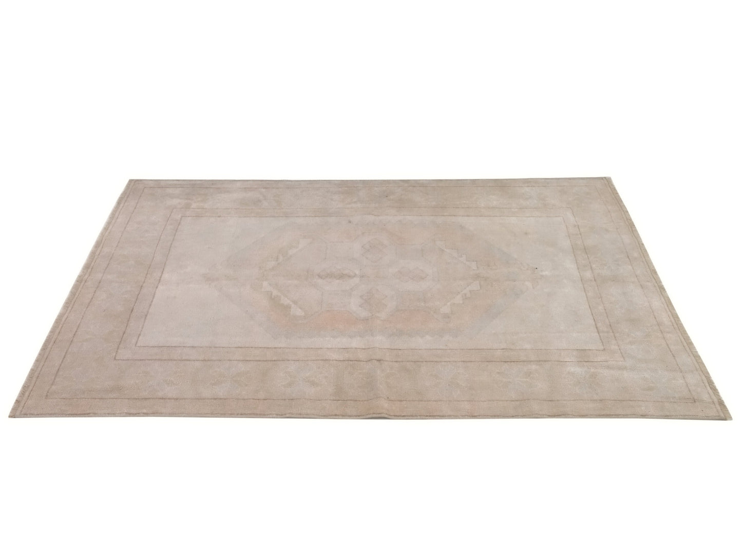 4x6 Turkish Vintage Oushak Rug, 4x6 Rug, Faded rug, Area rug, Neutral rug, Bedroom rug, One of a kind rug, Carpet rug, Anatolia rug, 10074