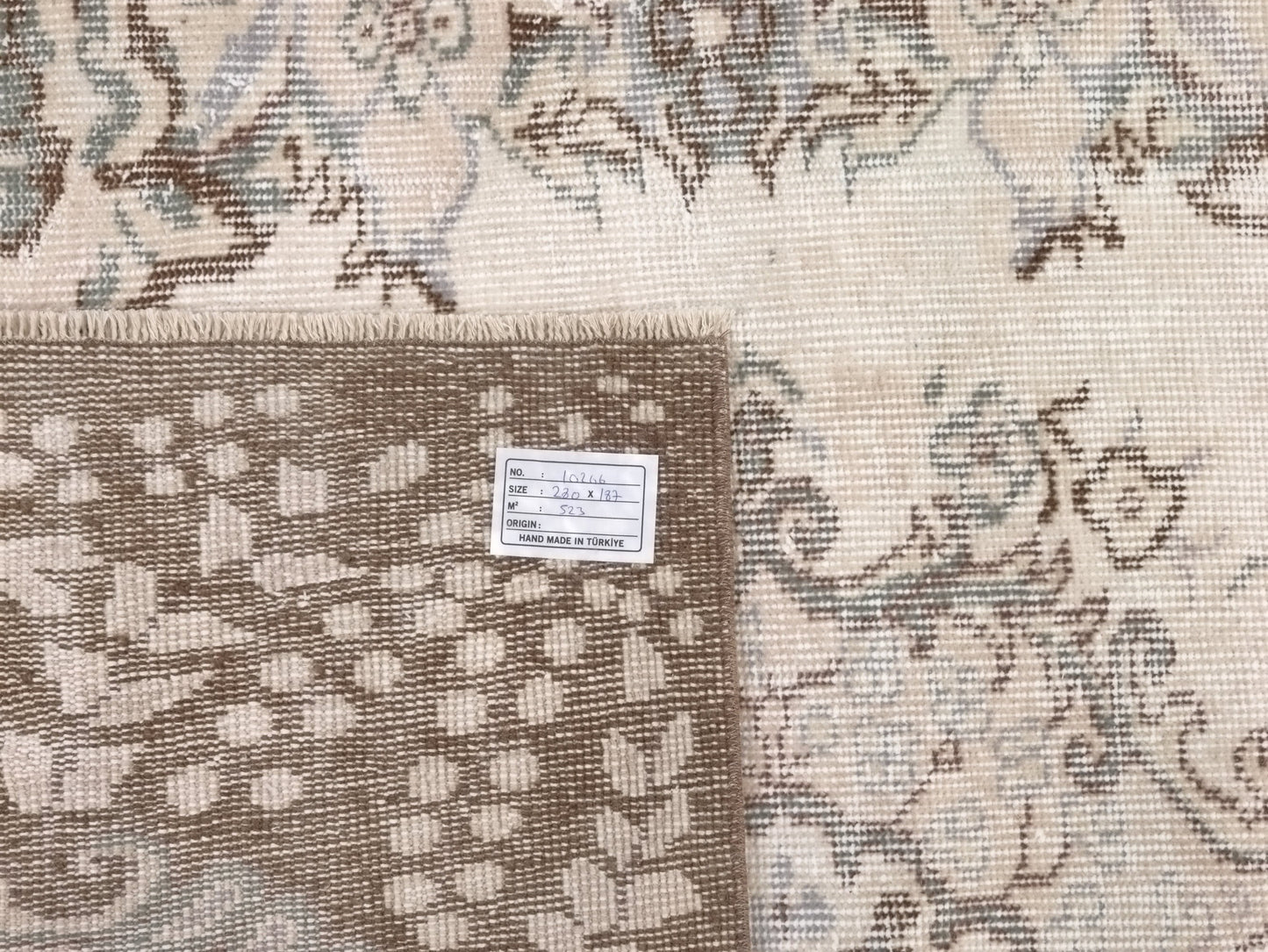 Turkish Handmade Area Rug, 6x9 Vintage Carpet Rug, Oushak Rug, Turkey rug, Muted rug, Living room, Wool rug, Maden in Anatolia,10206