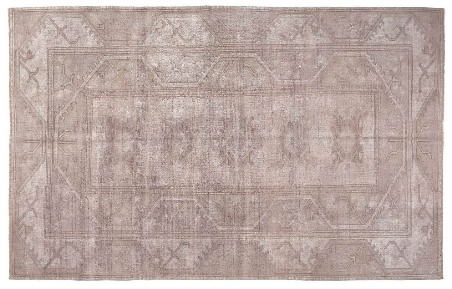7x10 Beige Faded Oushak Rug, Handmade Turkish Rug, One of a kind Vintage Rug, Carpet rug, Area Rug, Unique rug, Neutral Rug, Fine rug, 9979