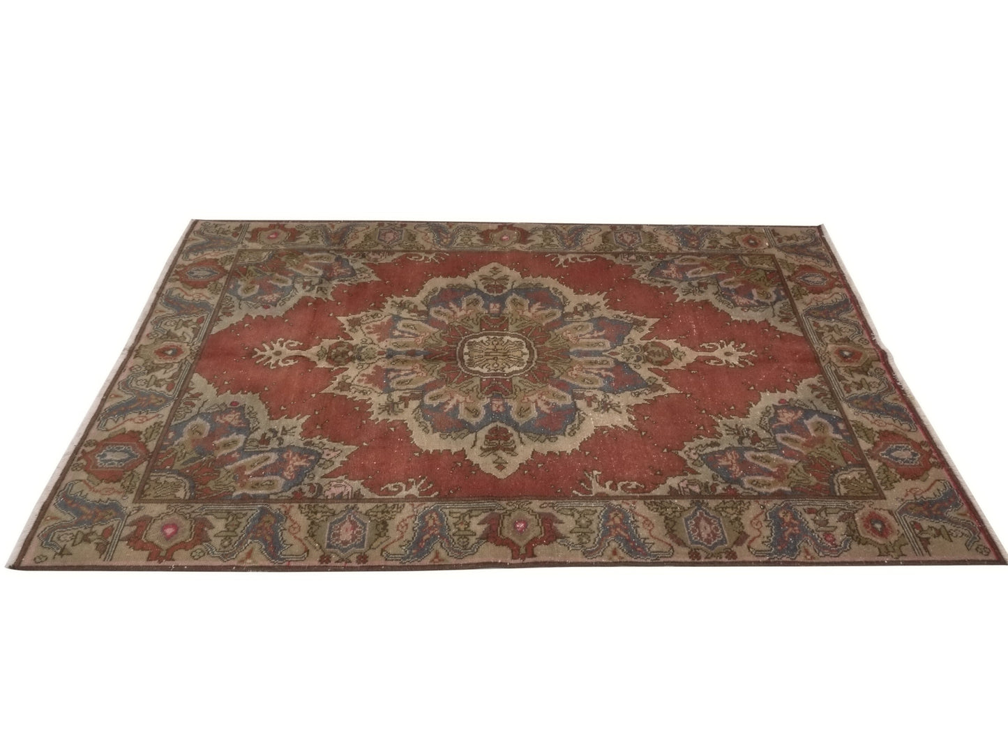 Turkish Rug 5x8, Oriental rug, Oushak rug, Vintage rug, Carpet rug, One of a kind rug, Wool rug, Unique rug, Ethnic rug, Anatolia rug,8978