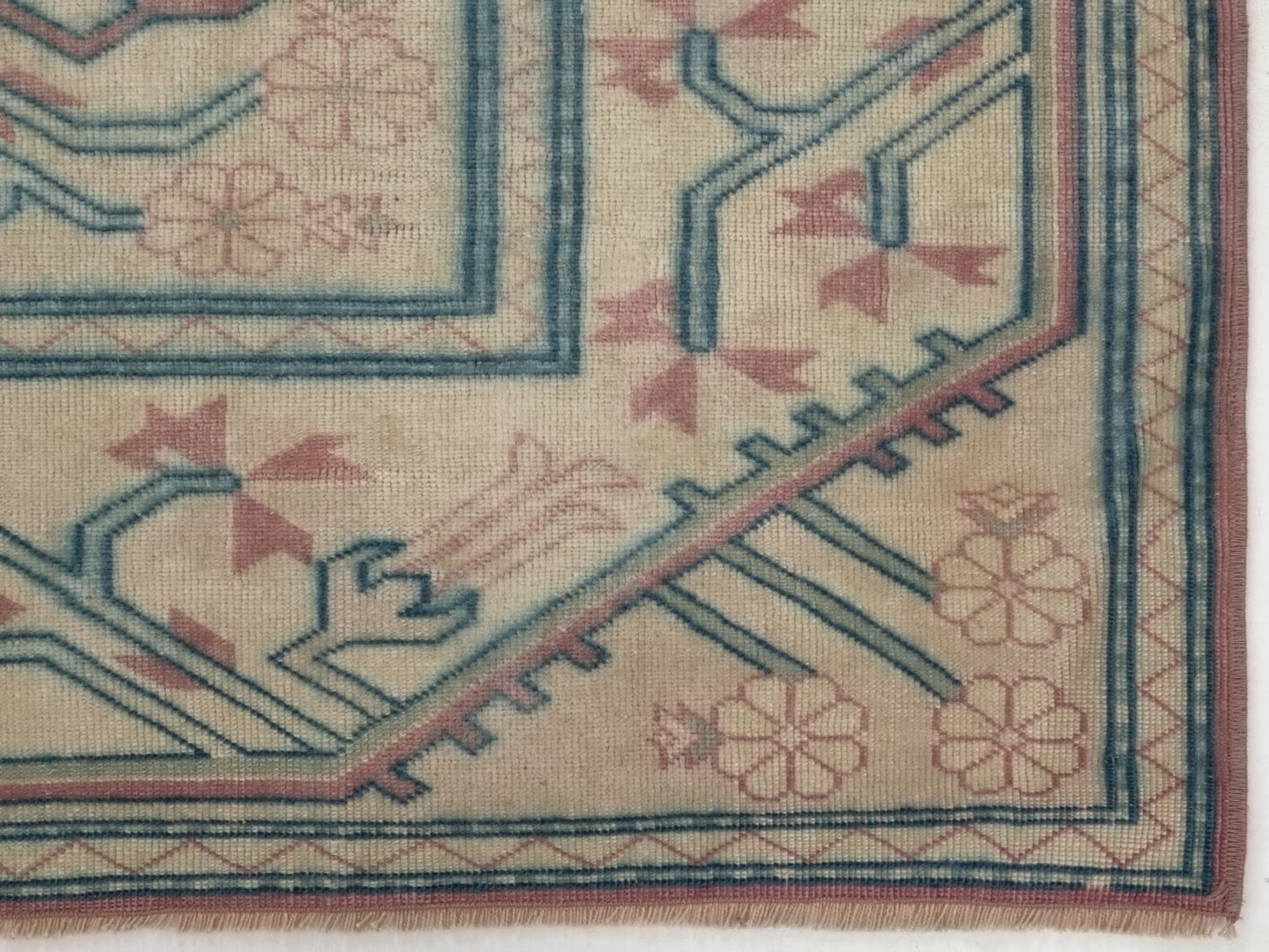6x9 Oushak rug Boho,Neutral Turkish rug 7x9 ,Vintage rug, Eclectic rug, Carpet rug,Turkish carpet,Faded rug, Oushak carpet, Bedroom rug,8977