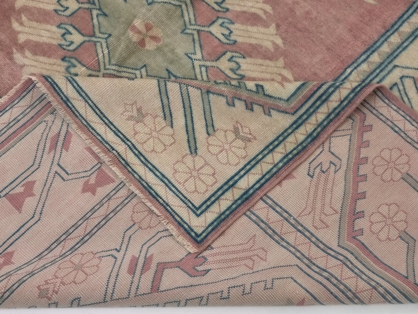 6x9 Oushak rug Boho,Neutral Turkish rug 7x9 ,Vintage rug, Eclectic rug, Carpet rug,Turkish carpet,Faded rug, Oushak carpet, Bedroom rug,8977