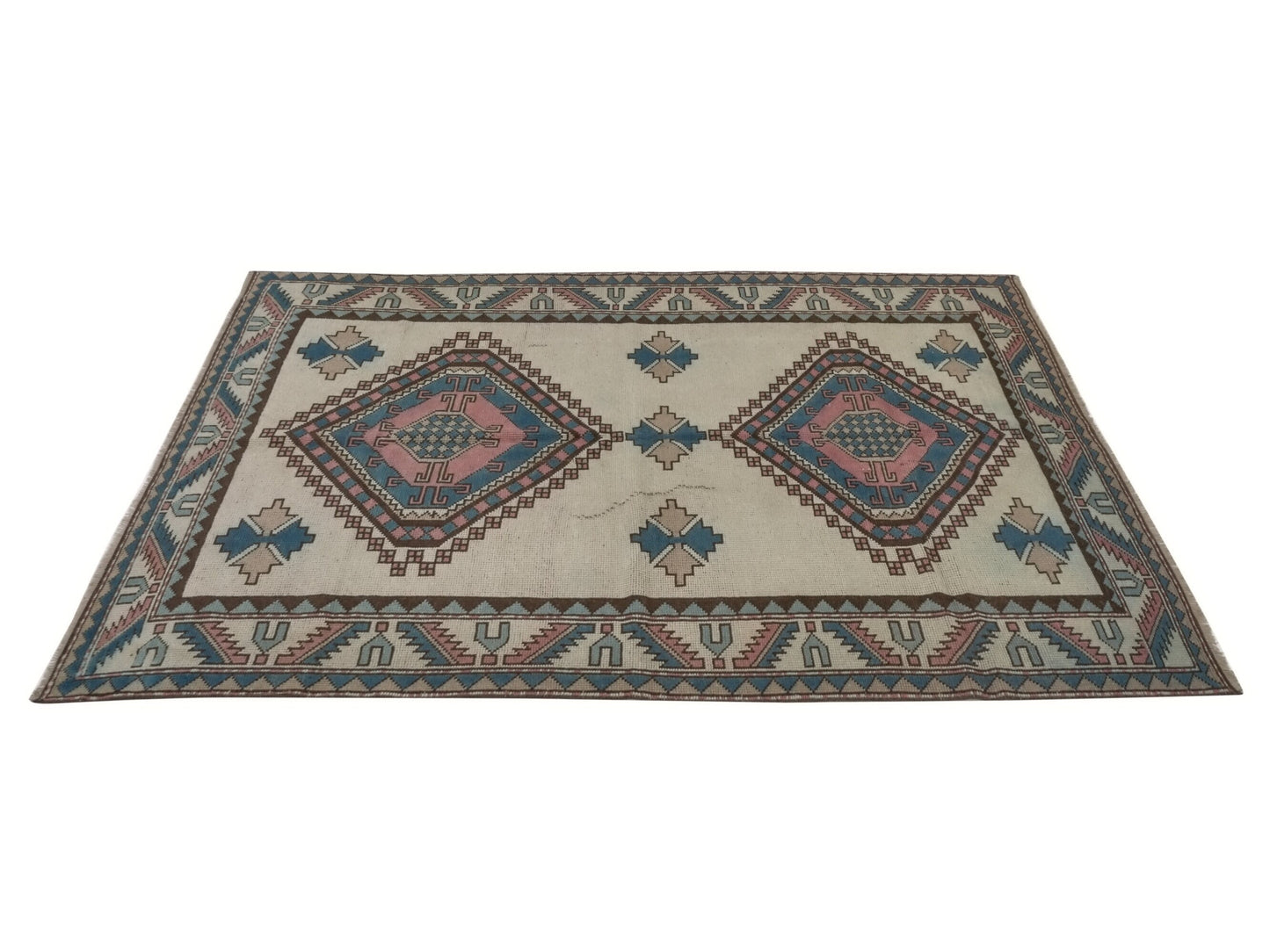 Oushak rug 5x8, Anatolia Turkish rug, Vintage Rug Natural, Bohemian rug, Neutral rug,Carpet rug 5x8, Made in Turkey, One of a kind rug, 8975