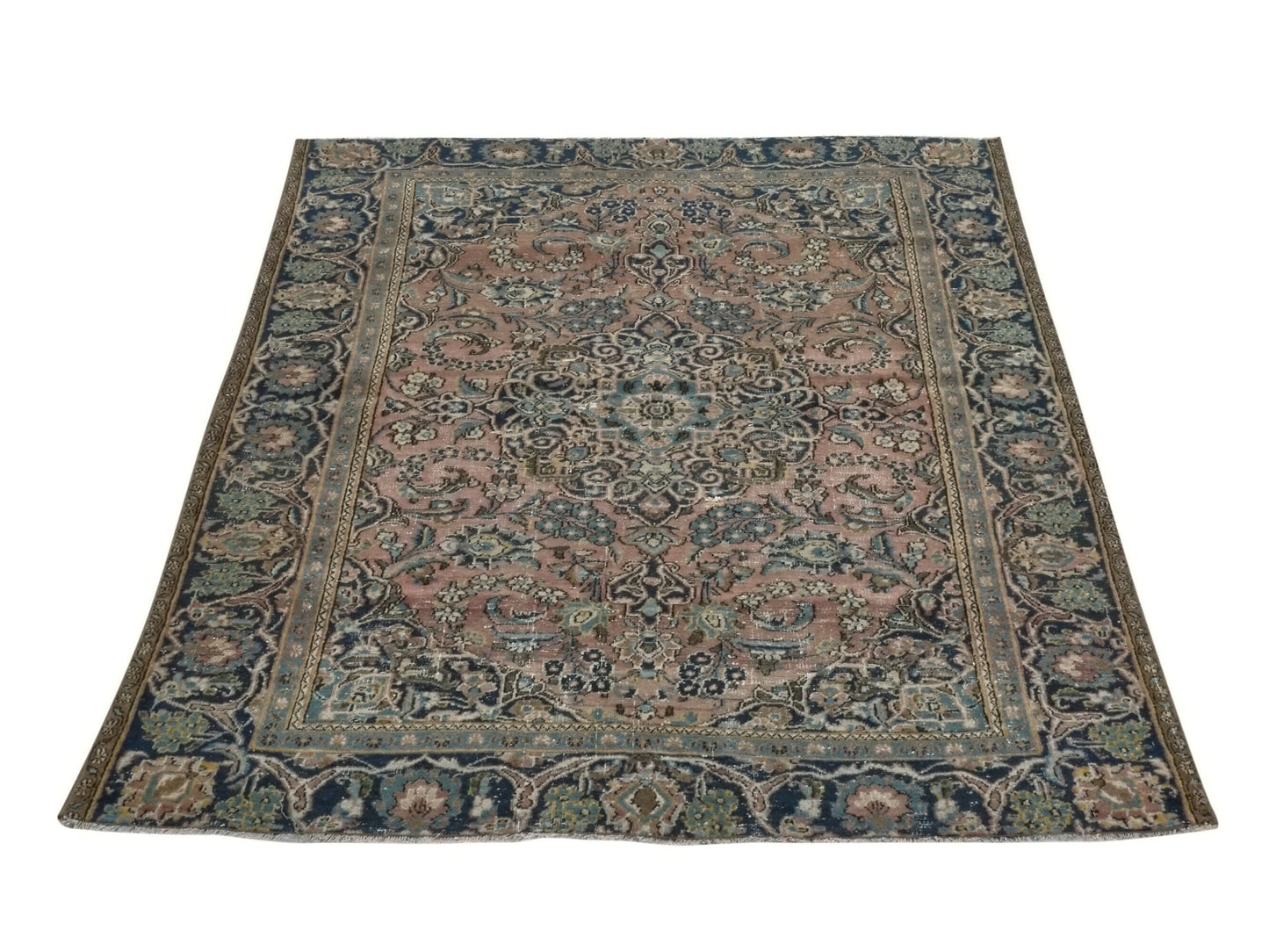 Persian Rug 4x6, Area rug, Oushak Rug, Vintage rug, Antique rug, Unique rug, Shabby Chic, Anatolia rug, Turkish Rug 4x6, Ethnic rug, 8944