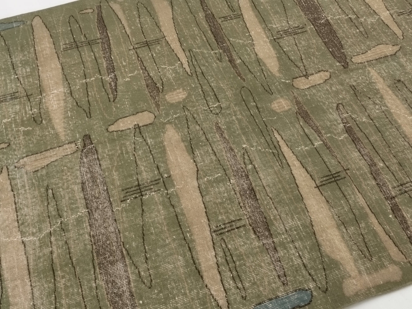Turkish rug 5x8, Art deco Carpet rug, Oushak rug 5x8, Unique rug, Rare find Vintage rug, Turkey rug, Wool rug, One of a kind rug, 8957