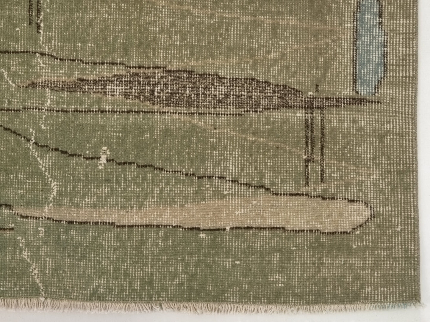 Turkish rug 5x8, Art deco Carpet rug, Oushak rug 5x8, Unique rug, Rare find Vintage rug, Turkey rug, Wool rug, One of a kind rug, 8957