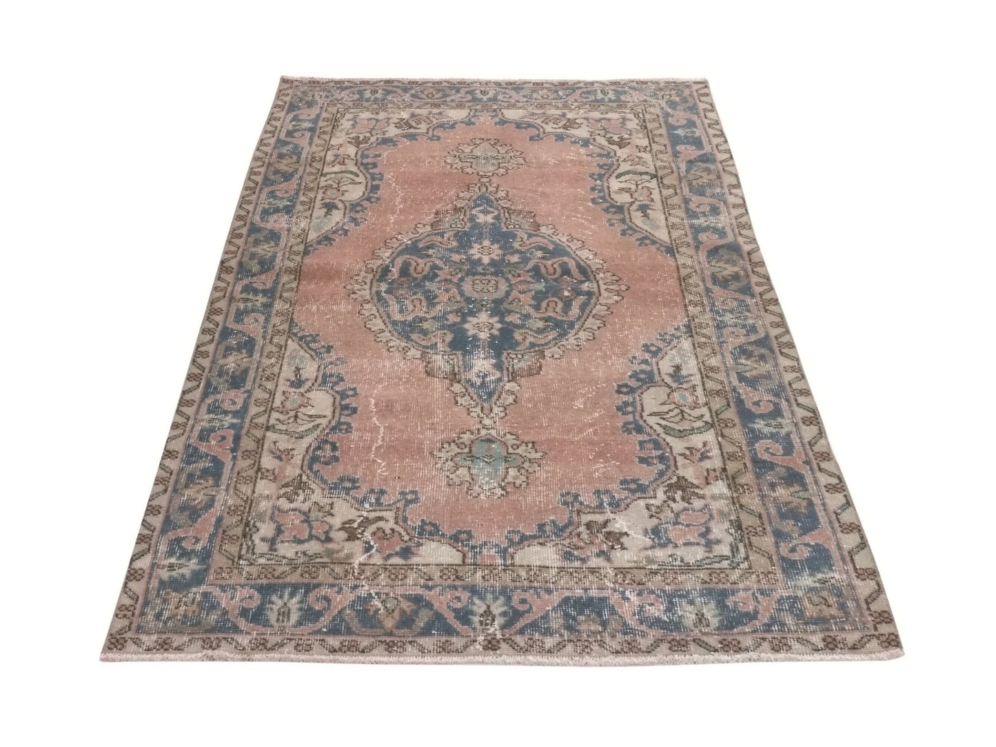 Bohemian Rug, Oushak Carpet rug, Turkish Rug, Vintage Rug, Bedroom rug, Turkey rug, Ethnic rug, 4x7 Rug, Hand Knotted rug, Carpet rug, 8941
