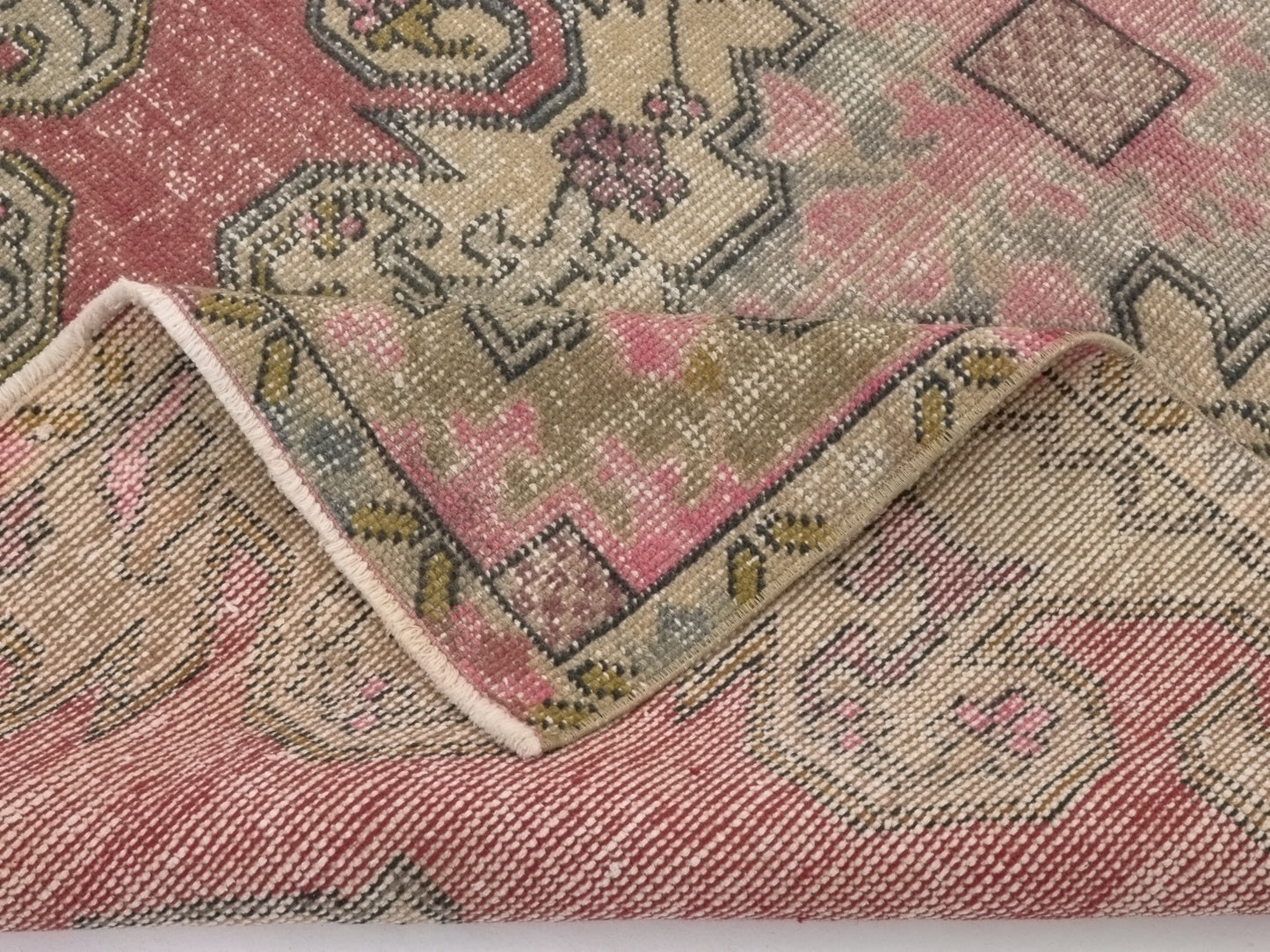 Turkish Rug 4x7, Boho Vintage rug, Oushak Rug 4x7, Area rug, Eclectic rug, Ethnic rug, Wool rug, One of a kind rug, Handmade rug, 8930