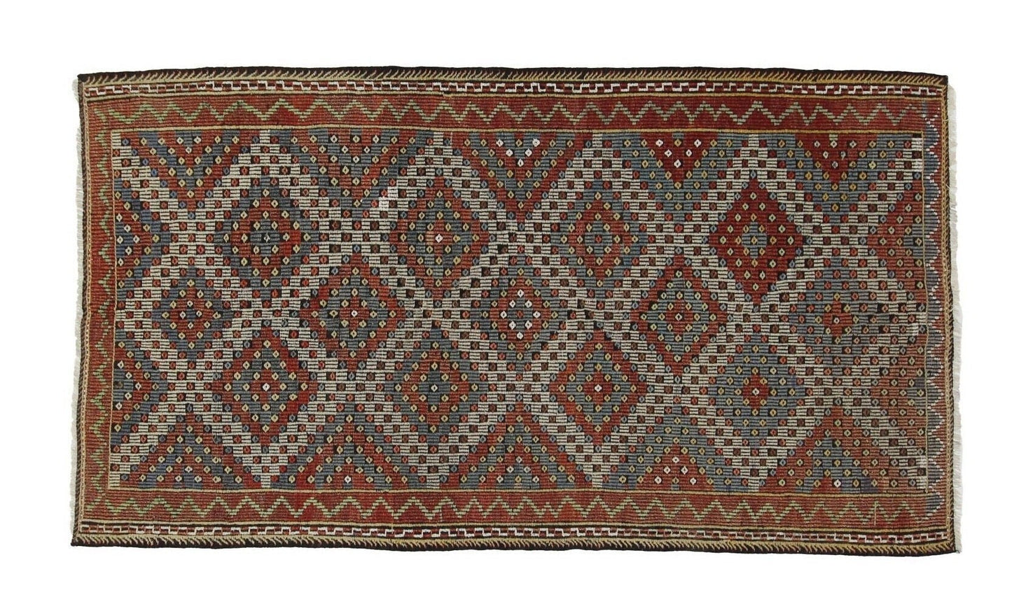 Turkish Kilim, Vintage Kilim Rug 4x7, Handmade Antique Eclectic Kilim Rug, Kilim Rug, Rug Kilim, Bohemian Rug, Wool Rug, Bedroom Rug, 8146
