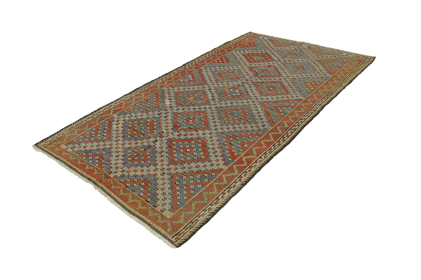 Turkish Kilim, Vintage Kilim Rug 4x7, Handmade Antique Eclectic Kilim Rug, Kilim Rug, Rug Kilim, Bohemian Rug, Wool Rug, Bedroom Rug, 8146