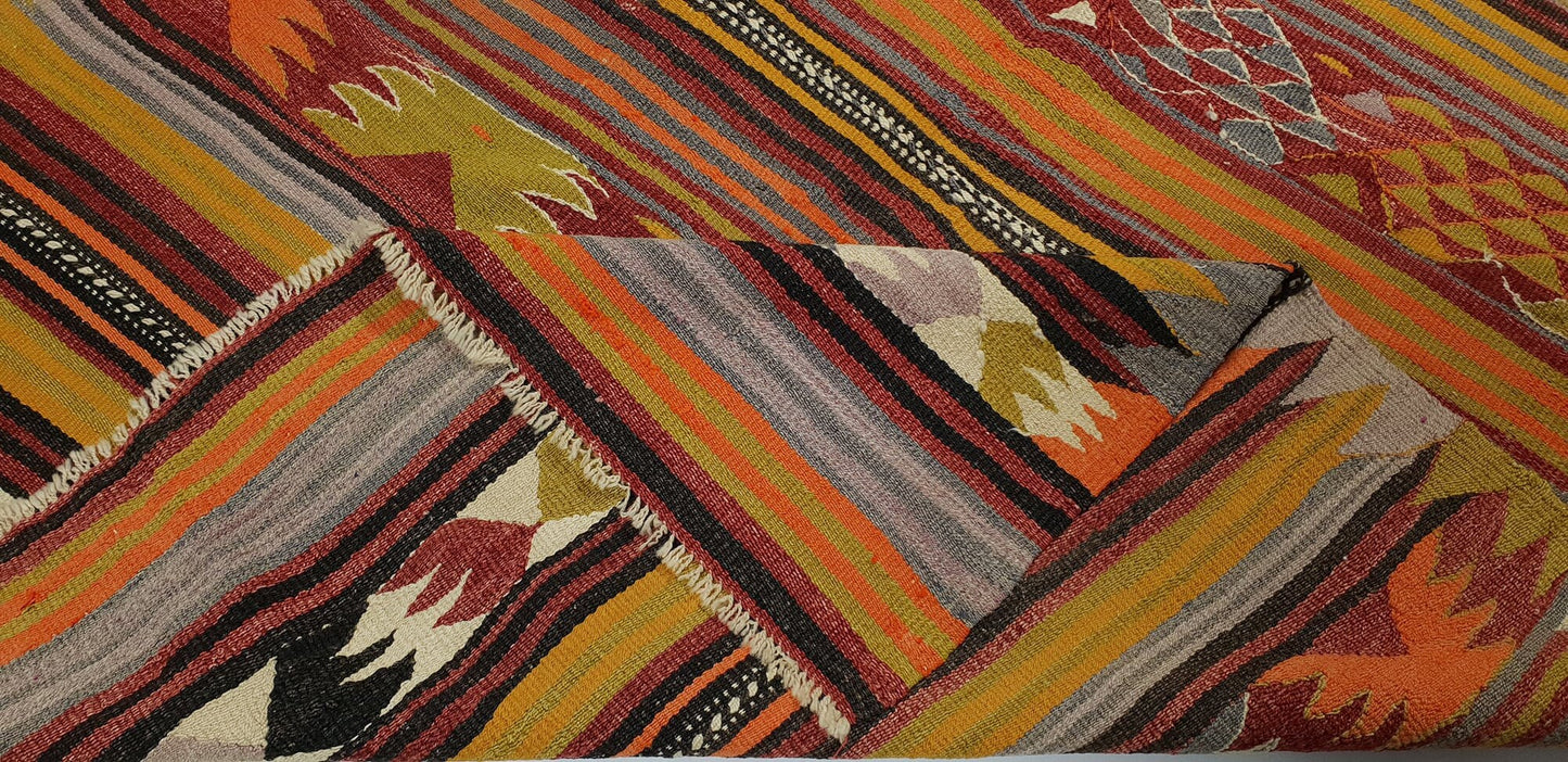 Vintage Kilim Rug, Kilim Rug 5x7, Turkish Kilim, Handmade Unique Kilim Rug, Area Floor Kilim Rug, Bohemian Rug, Living Room Rug, 2847