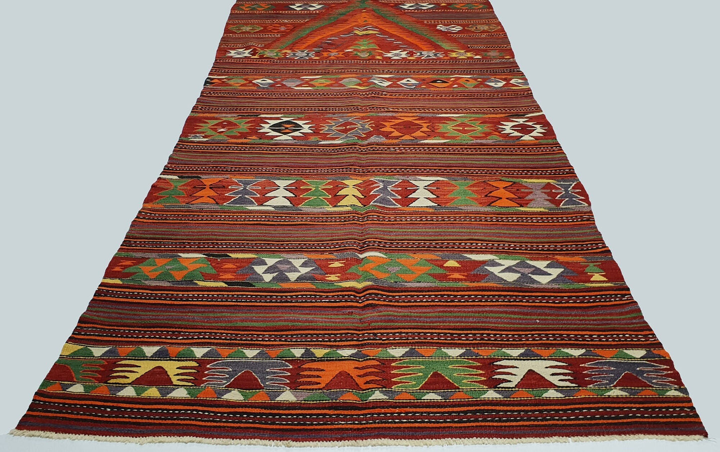 Turkish Kilim Rug, 5x12, Vintage Handmade Unique Kilim Rug, Bedroom Rug, Kilim Rug, Area Kilim Rug, Anatolia Rug, Rug Kilim, Wool Rug, 2845