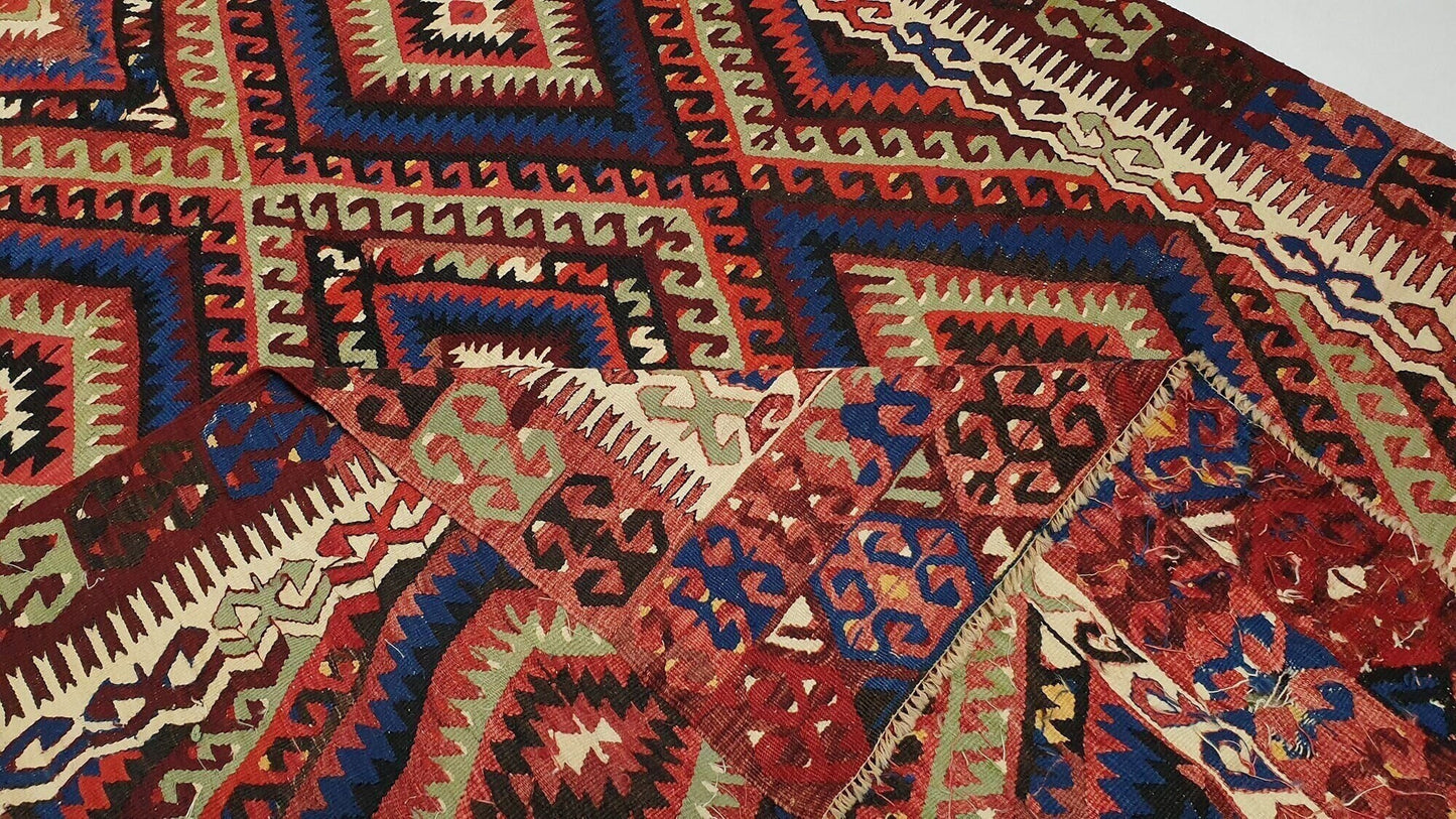 Kilim Rug 5x8, Turkish Kilim Rug, Vintage Muted Kilim Rug, Handmade Bohemian Kilim Rug, Area Antique Kilim Rug, Wool Rug, Bedroom Rug, 2378
