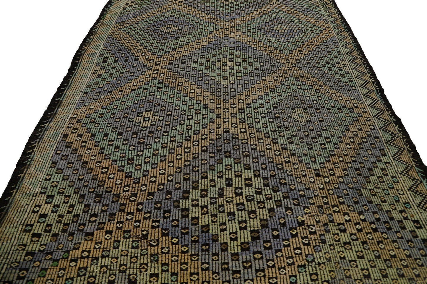Rug Kilim 7X10, Handmade Kilim Rug, Turkish Antique Kilim Rug, Area Flat Weave Kilim Rug, Living Room Rug, Vintage Faded Kilim Rug, 8062