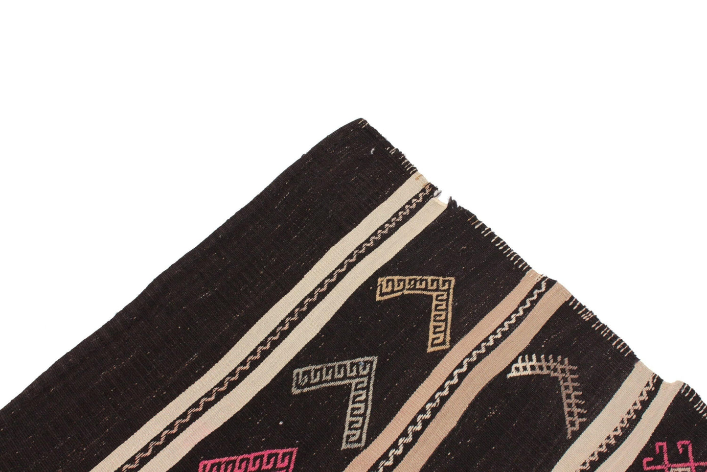 Turkish Kilim Rug, Rug Kilim, Handmade Flat Weave Kilim Rug, Vintage Striped Kilim Rug, Bedroom Rug, Area Floor Kilim Rug, Wool Rug, 5993
