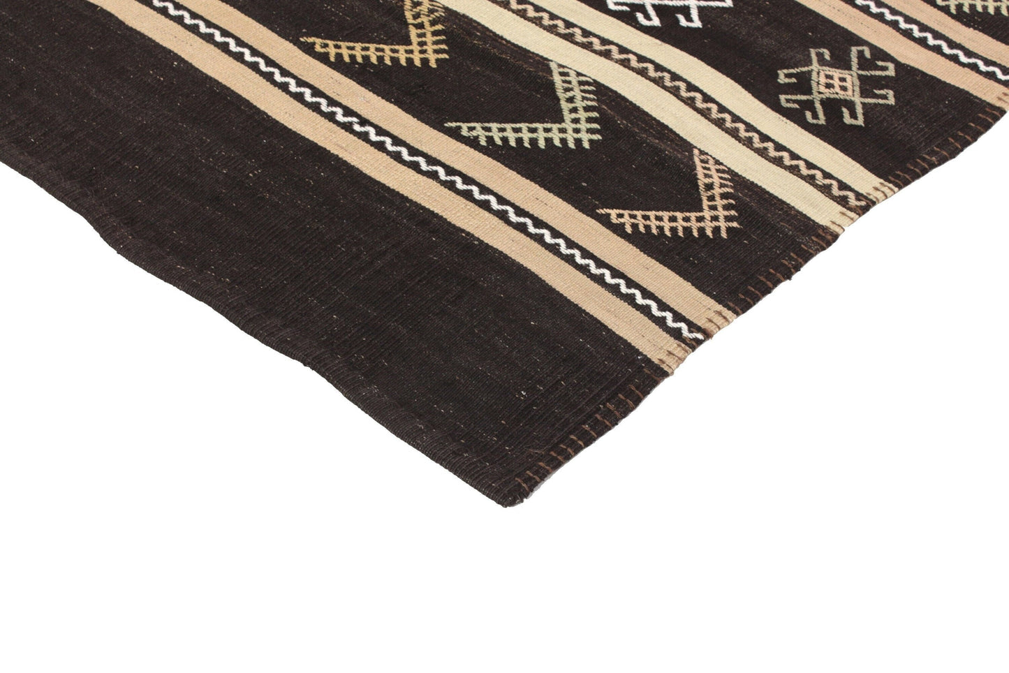 Turkish Kilim Rug, Rug Kilim, Handmade Flat Weave Kilim Rug, Vintage Striped Kilim Rug, Bedroom Rug, Area Floor Kilim Rug, Wool Rug, 5993
