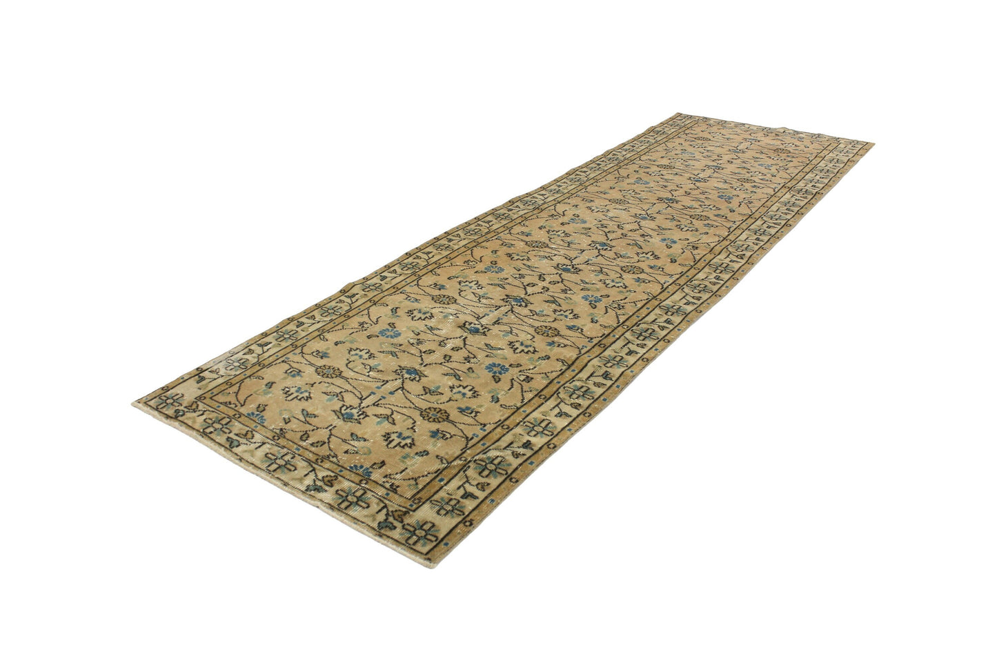 Oushak runner neutral, Turkish runner, Runner rug, Carpet runner, Vintage rug runner, Beige runner rug,Runner rug 3x11, Hallway rug,1695