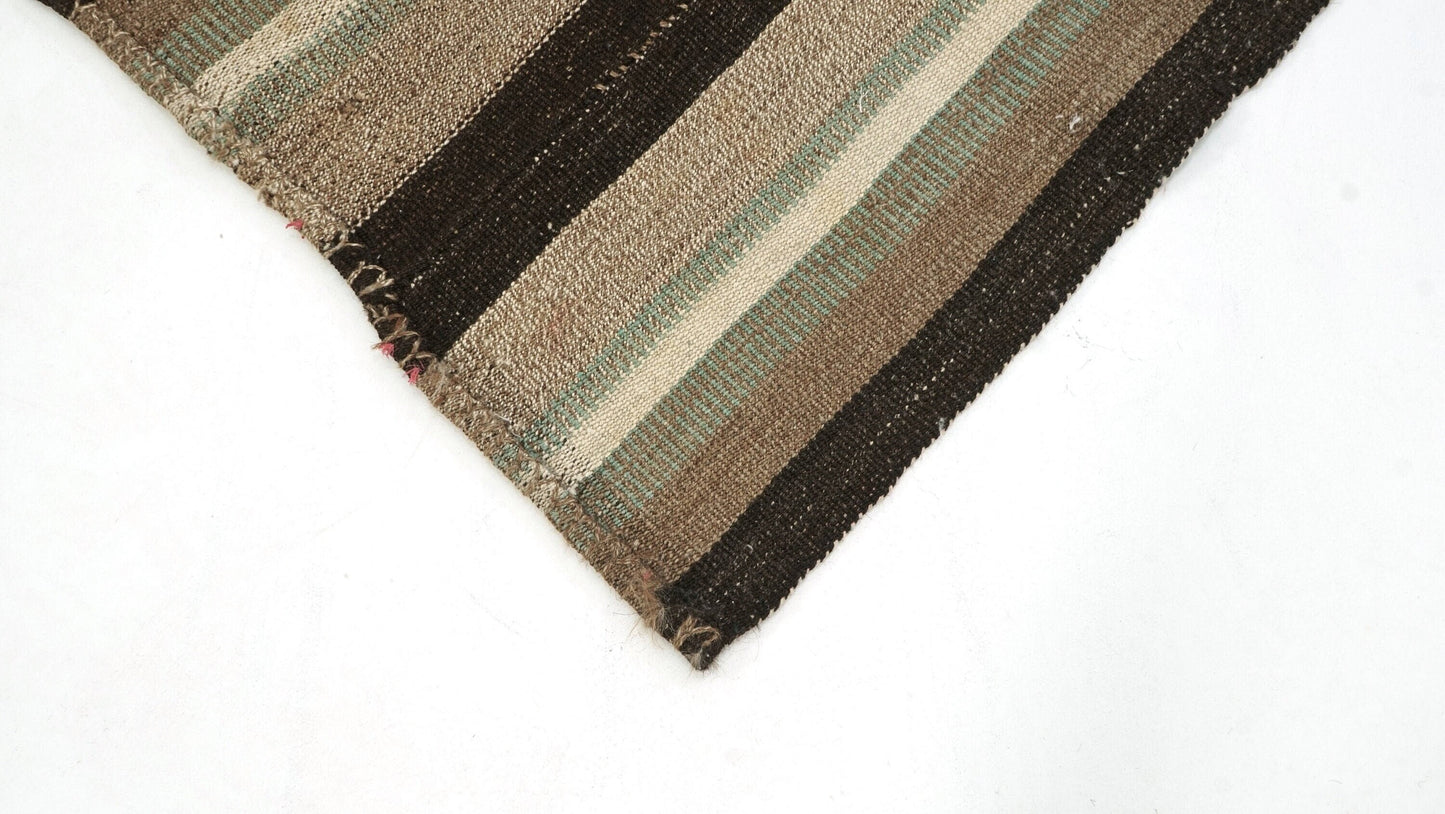 Turkish Kilim Rug, Vintage Striped Kilim Rug, Area Floor Kilim Rug, Living Room Rug, Kilim Rug 5x8, Handmade Flat Weave Kilim Rug, 6283