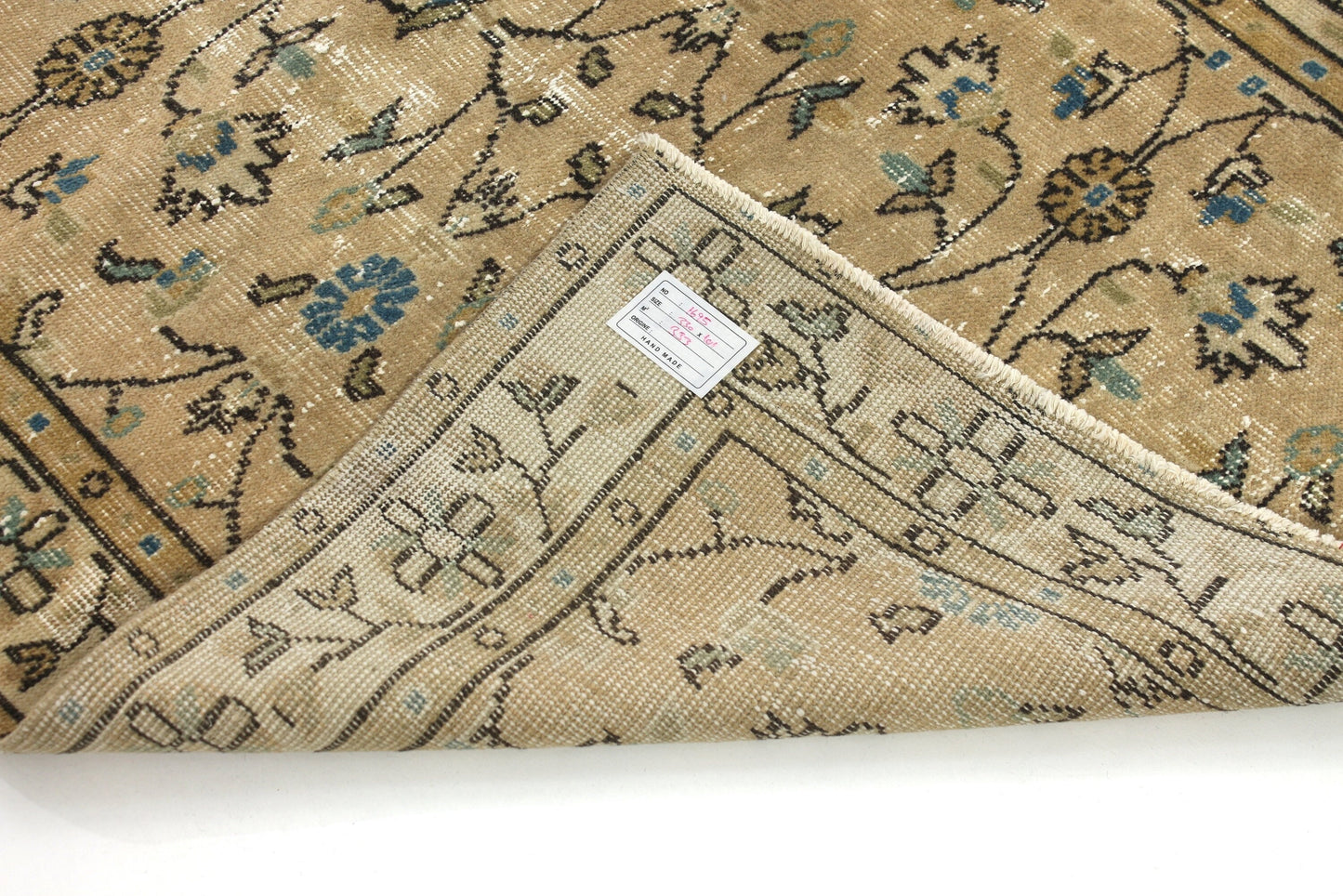 Oushak runner neutral, Turkish runner, Runner rug, Carpet runner, Vintage rug runner, Beige runner rug,Runner rug 3x11, Hallway rug,1695
