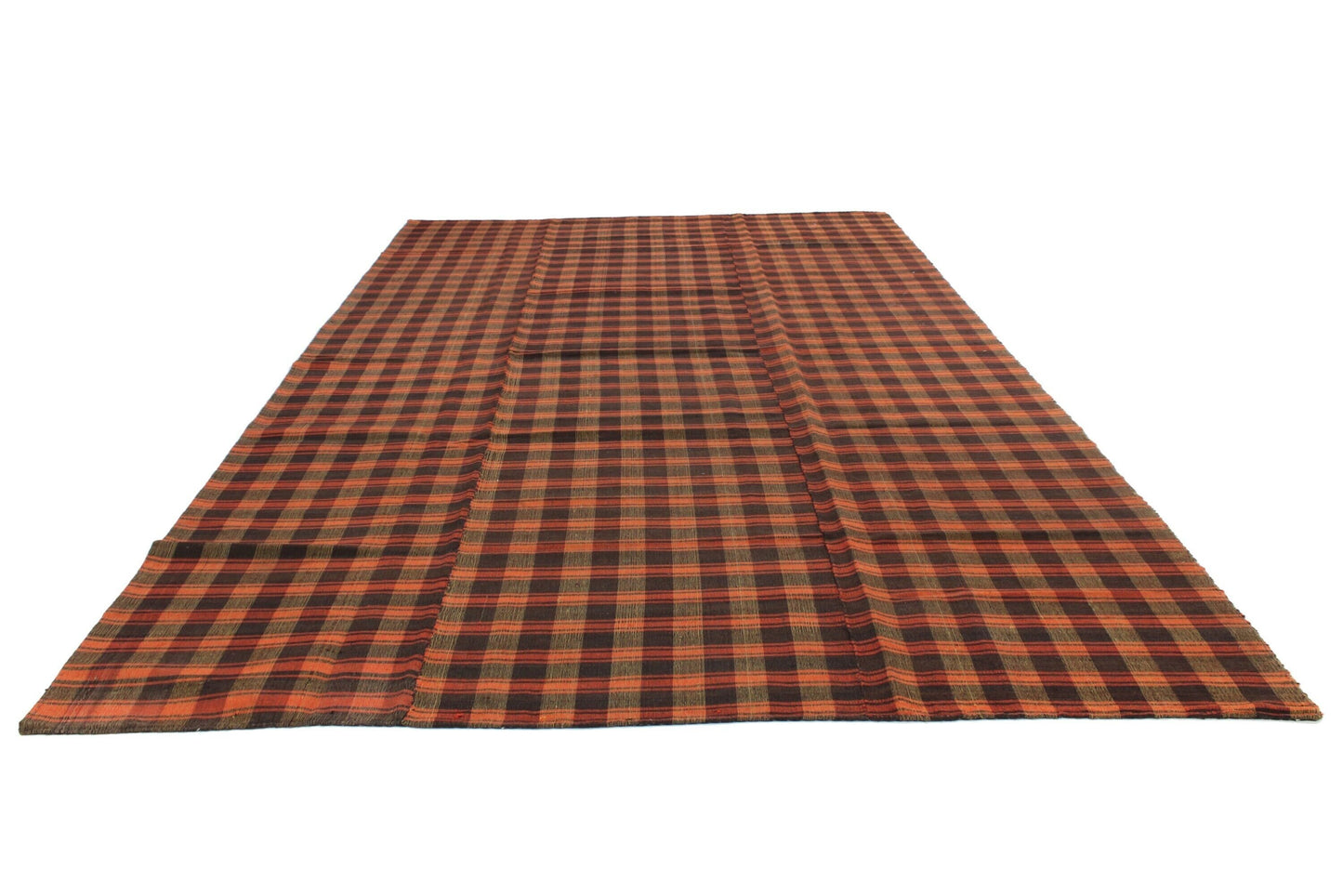 Kilim Rug 6x12, Handmade Plaid Kilim Rug, Area Faded Kilim Rug, Vintage Kilim Rug, Living Room Rug, Bohemian Rug, Turkish Kilim Rug, 5685