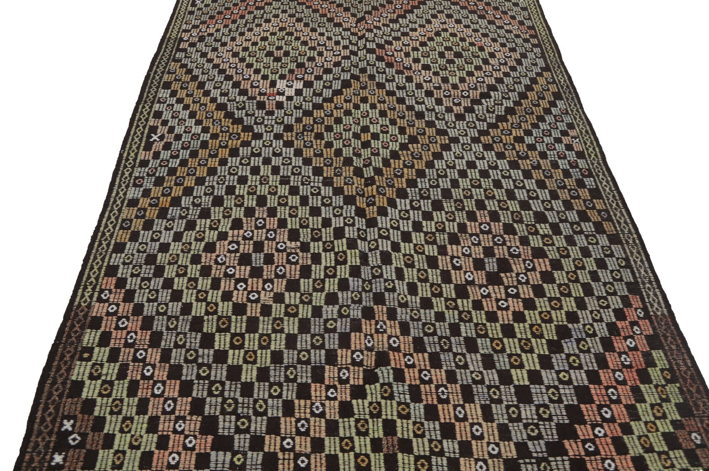 Handmade Unique Kilim Rug, Vintage Kilim 5x11, Area Muted Kilim Rug, Turkish Kilim Rug, Living Room Rug, Wool Rug, Bohemian Rug, 8116