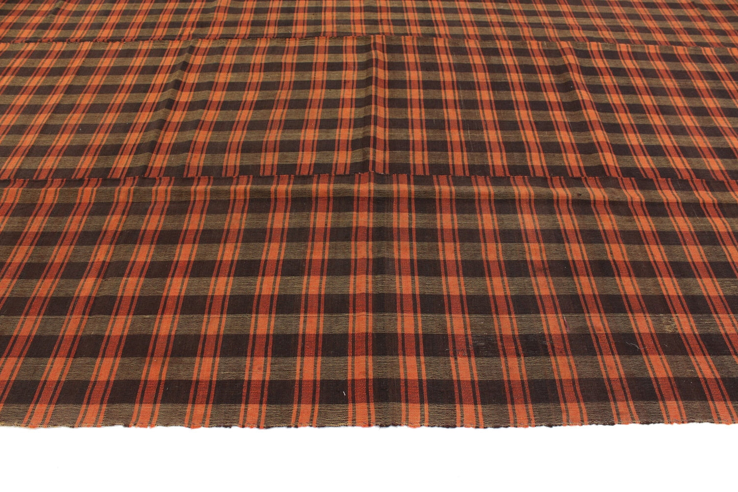 Kilim Rug 6x12, Handmade Plaid Kilim Rug, Area Faded Kilim Rug, Vintage Kilim Rug, Living Room Rug, Bohemian Rug, Turkish Kilim Rug, 5685