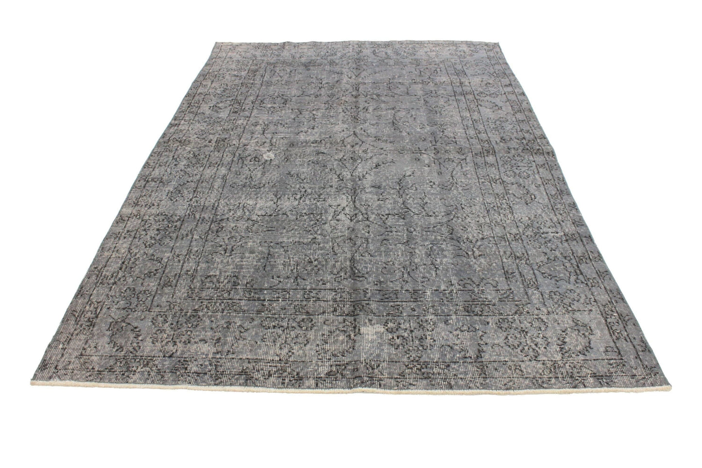 Rug 5x8, Turkish Rug, Vintage Rug, Oushak Rug, Overdye Rug, Gray Rug, Turkish Carpet, Floral Rug, Area Rug, Vintage Carpet ,Carpet Rug, 3281
