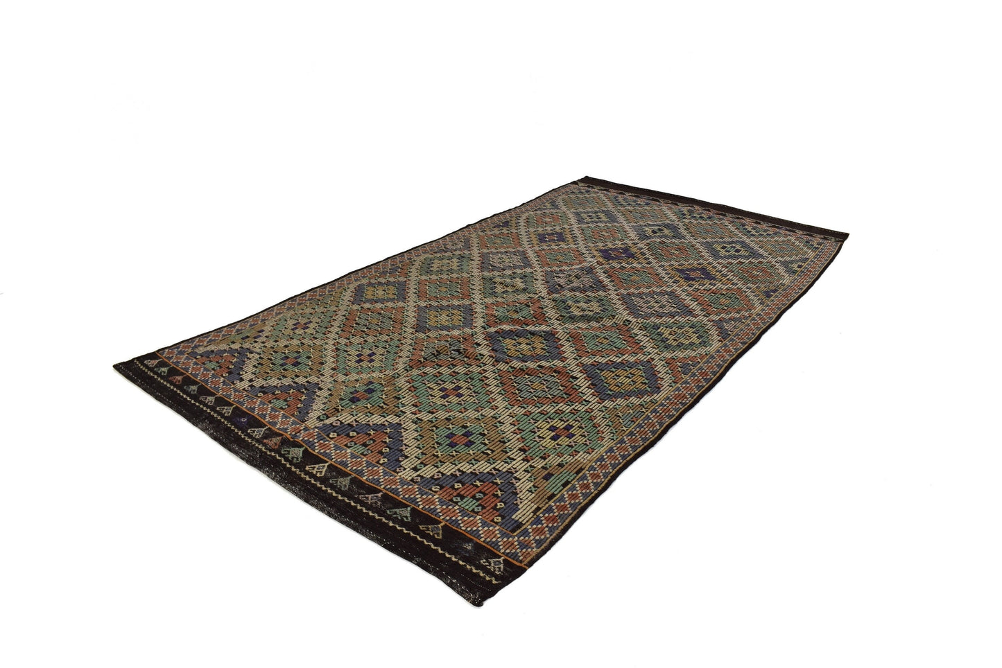Vintage Kilim 5x11, Handmade Antique Kilim Rug, Area Neutral Kilim Rug, Turkish Faded Kilim Rug, Living Room Rug, Flat Weave Rug, 3196