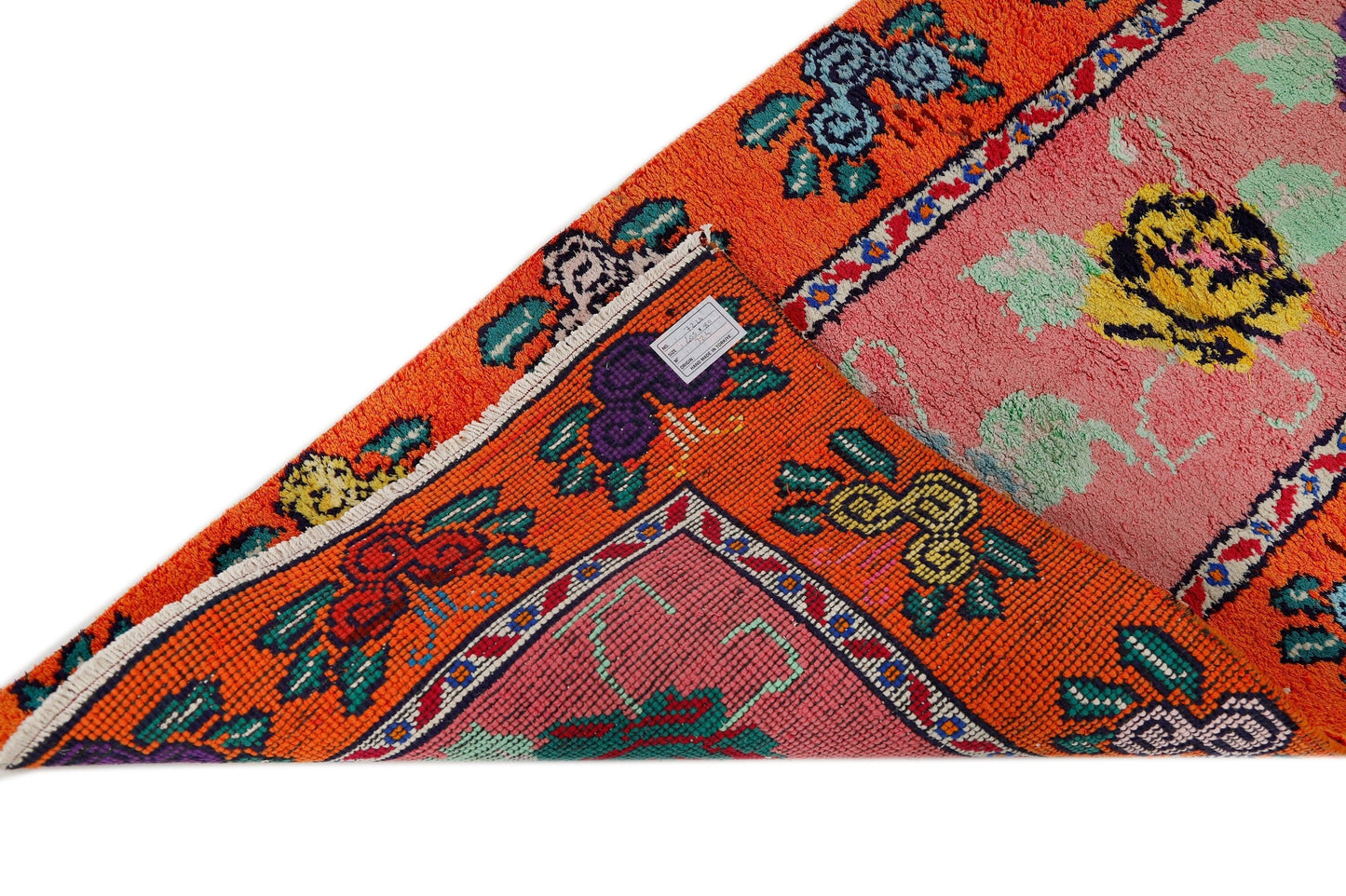 3x13 Rug runner, Turkish runner, Oushak runner, Office rug, Vintage runner, Handmade Rug ,One of a kind rug, Hallway rug, Kitchen rug,7226