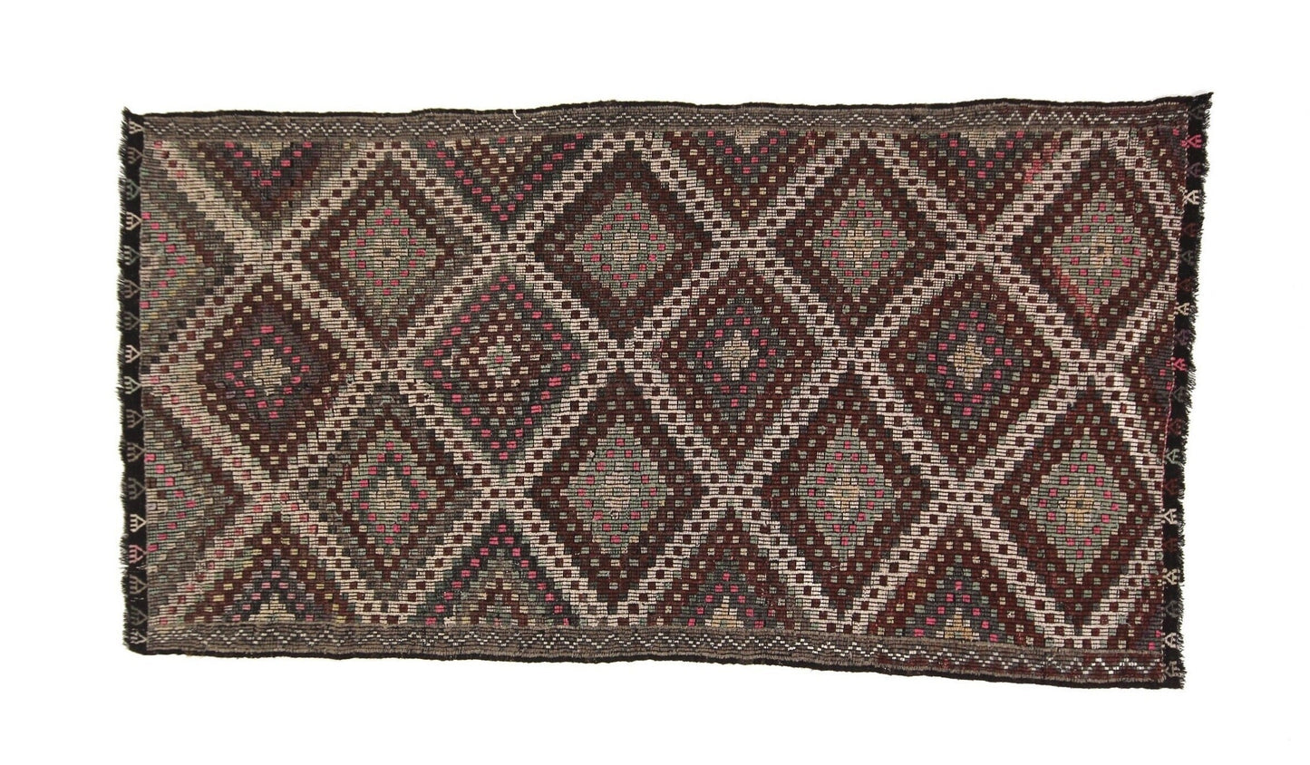 Handmade Kilim Rug, Rug Kilim 5x9, Vintage Eclectic Rug, Flat Weave Rug, Bohemian Rug, Living Room Rug, Turkish Kilim Rug, Area Kilim, 3248