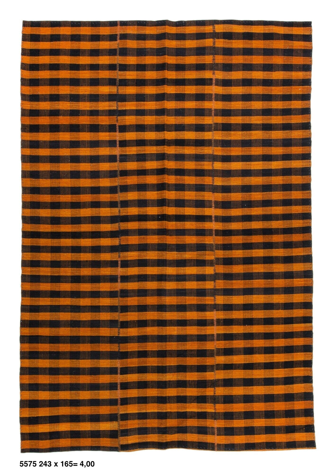 Kilim Rug 5x8, Vintage Plaid Kilim Rug, Area Flat Weave Kilim Rug, Handmade Striped Kilim Rug, Turkish Bohemian Kilim Rug, Office Rug, 5575