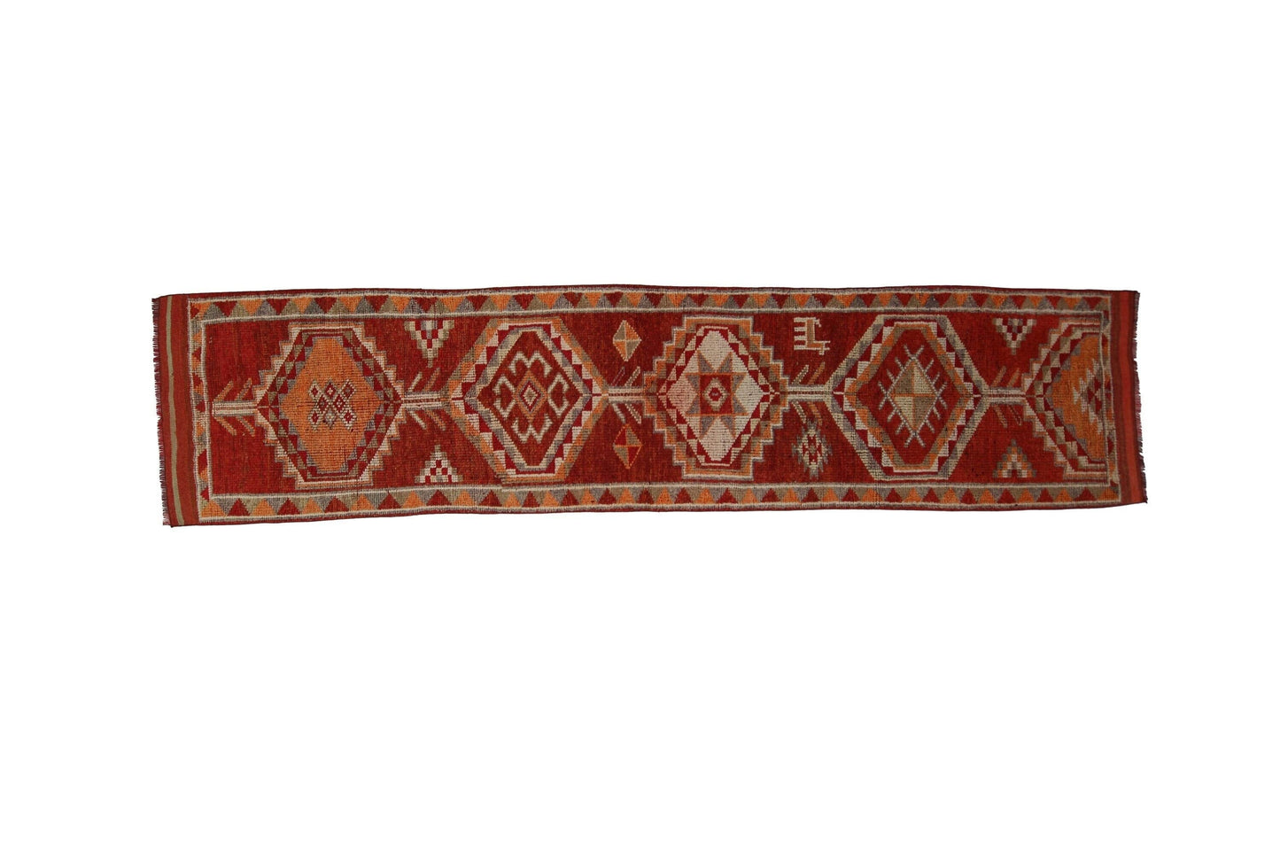 3x12 Turkish runner Rug ,Herki Vintage Runner, Hallway rug, Bathroom Handmade Carpet Runner rug, Kitchen rug, Narrow rug, 7215