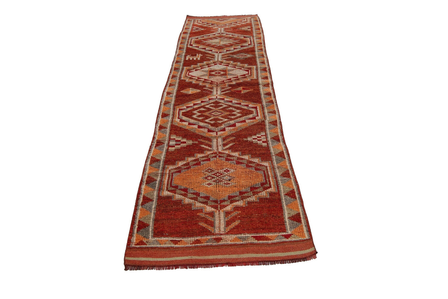 3x12 Turkish runner Rug ,Herki Vintage Runner, Hallway rug, Bathroom Handmade Carpet Runner rug, Kitchen rug, Narrow rug, 7215