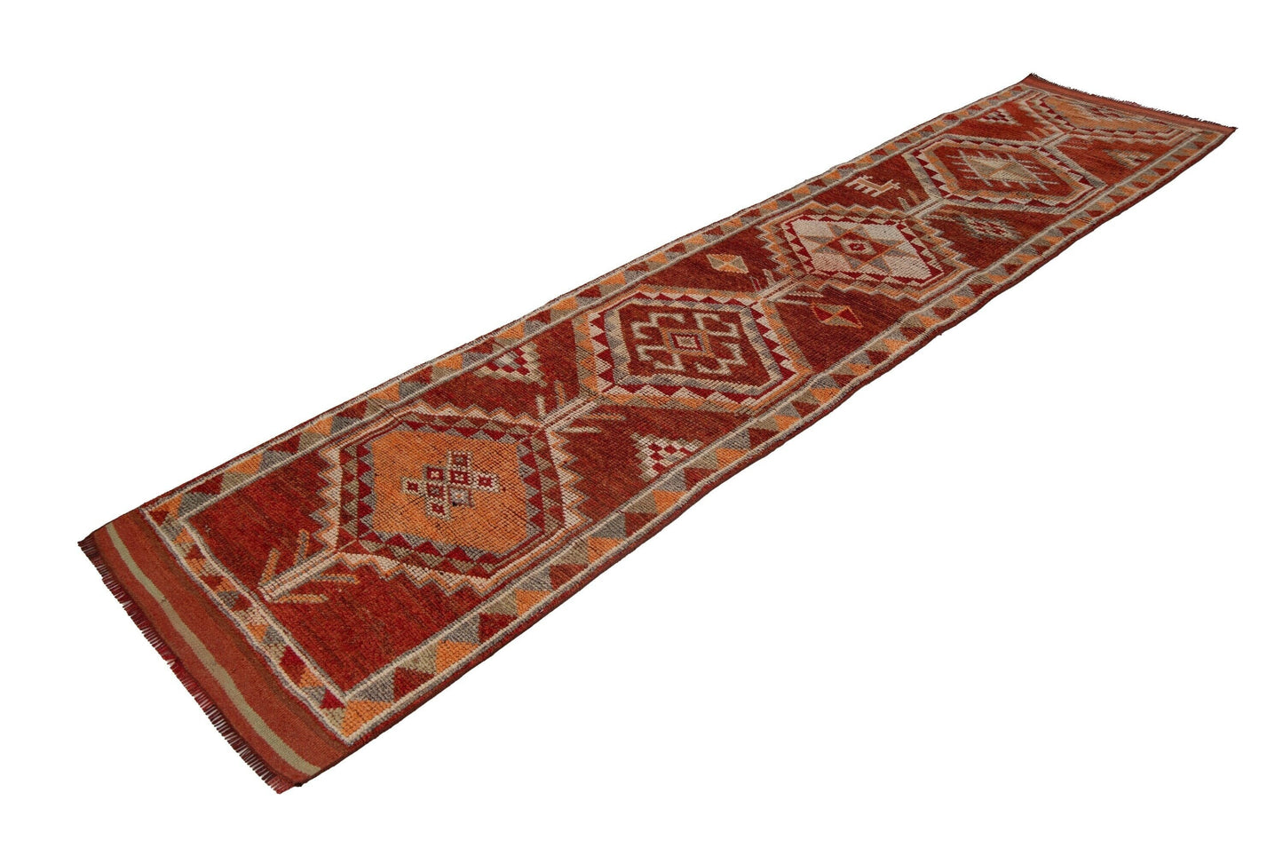 3x12 Turkish runner Rug ,Herki Vintage Runner, Hallway rug, Bathroom Handmade Carpet Runner rug, Kitchen rug, Narrow rug, 7215