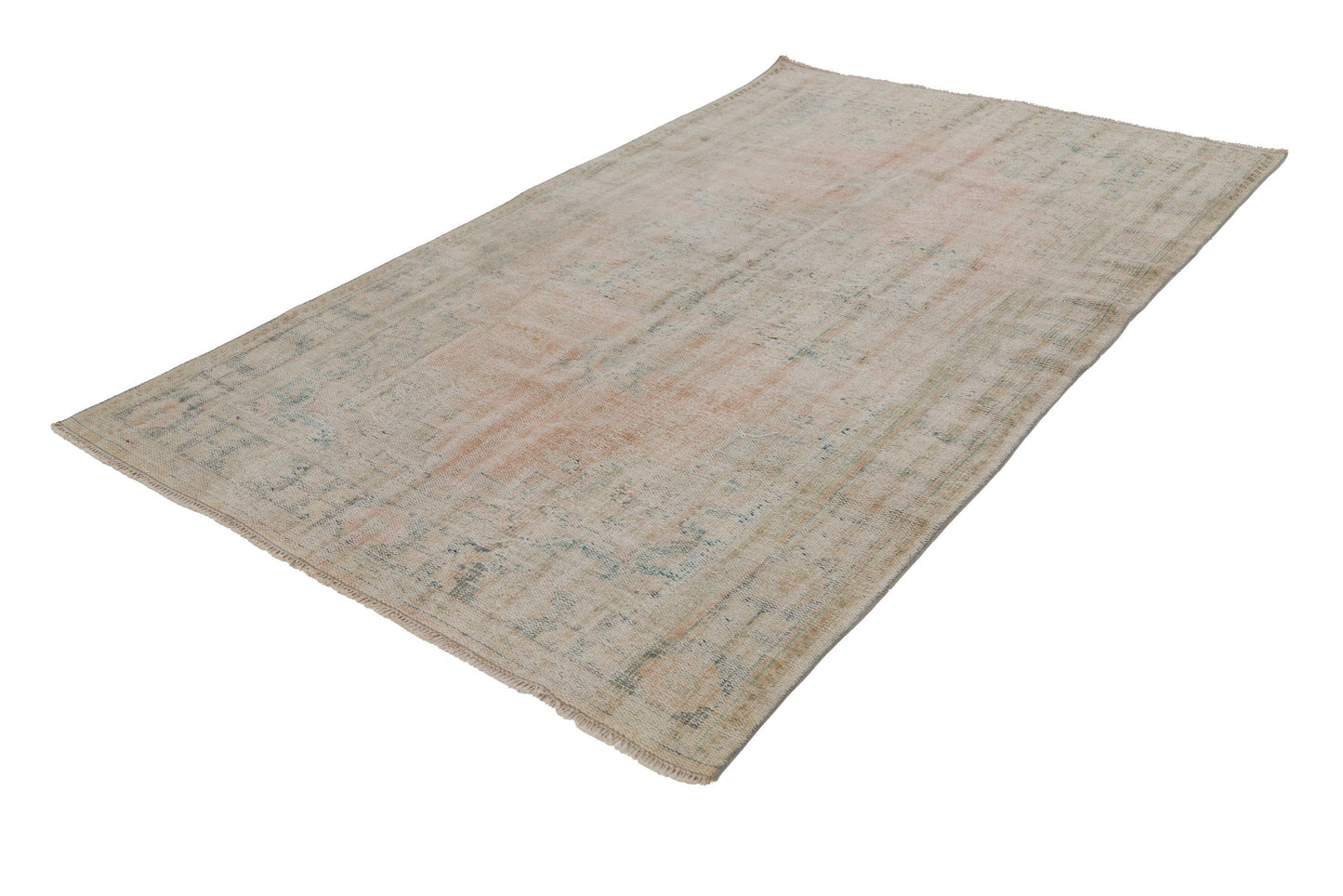 Distressed Vintage rug, 7x10 Oushak Rug ,Turkish rug ,Faded rug, Wool rug, Antique rug,Unique rug,Muted rug,Living room rug,Turkey rug, 7761