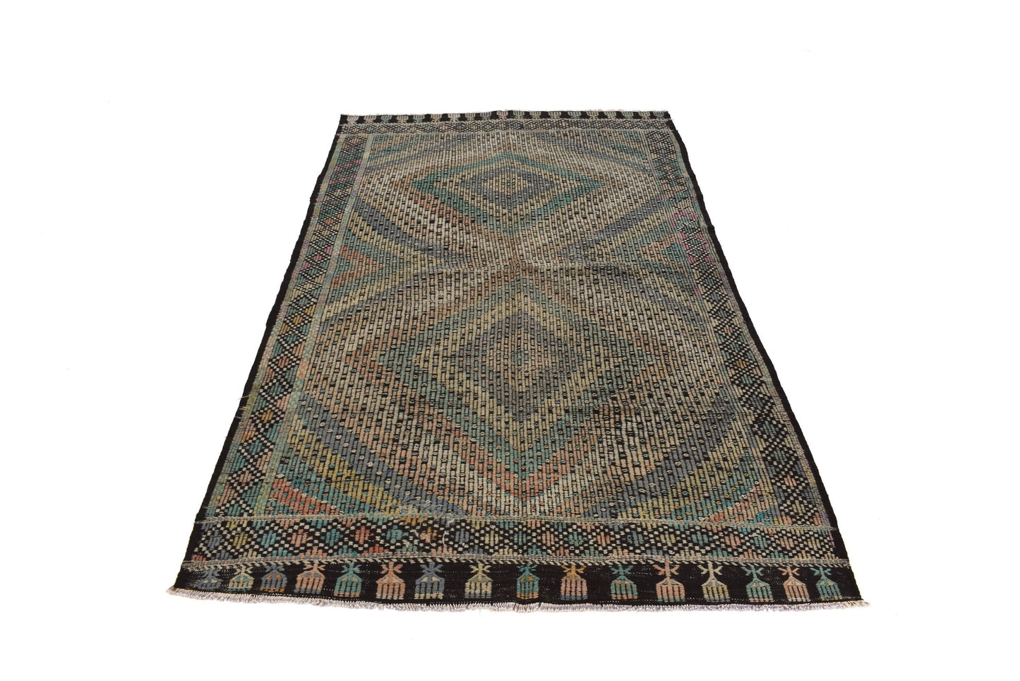 Kilim Rug 5x8, Turkish Handmade Kilim Rug, Area Faded Kilim Rug, Vintage Kilim Rug, Rug Kilim, Scandinavian Rug, Living Room Rug, 3255