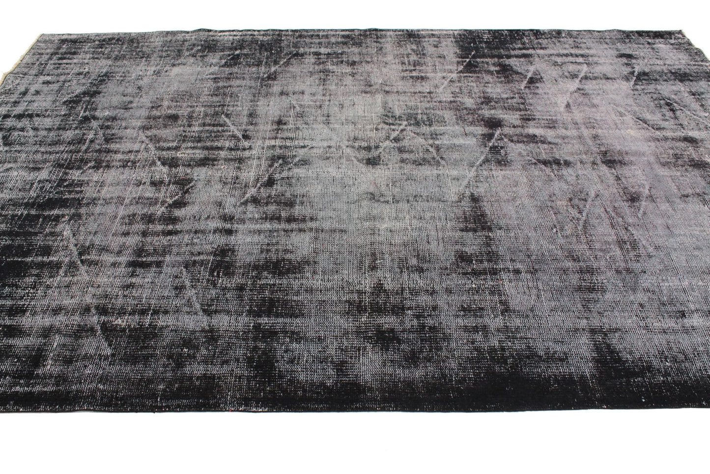 Handmade Black Rug, Distressed Overdye Carpet Rug, 6x9 Vintage Turkish Black Rug, Area Rug 6x9, Living Room Rug ,3277