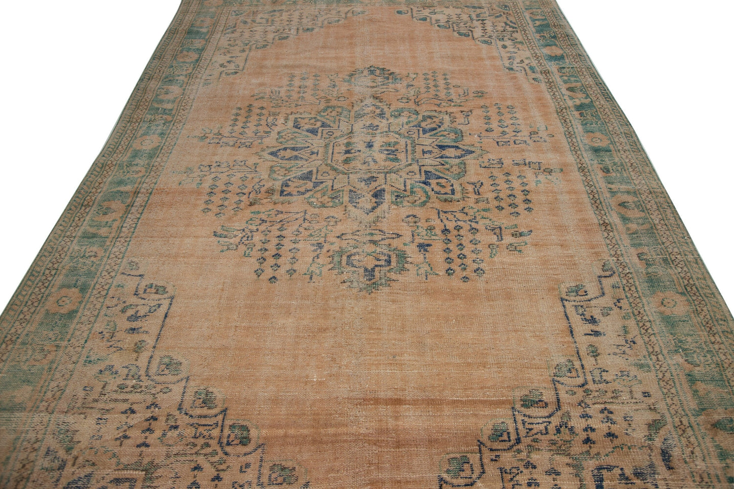 Antique Turkish rug,Distressed Oushak rug,Worn Area rug, 7x11 Large Oushak rug, Carpet rug, Vintage rug 7x11, Bohemian decor, 7724